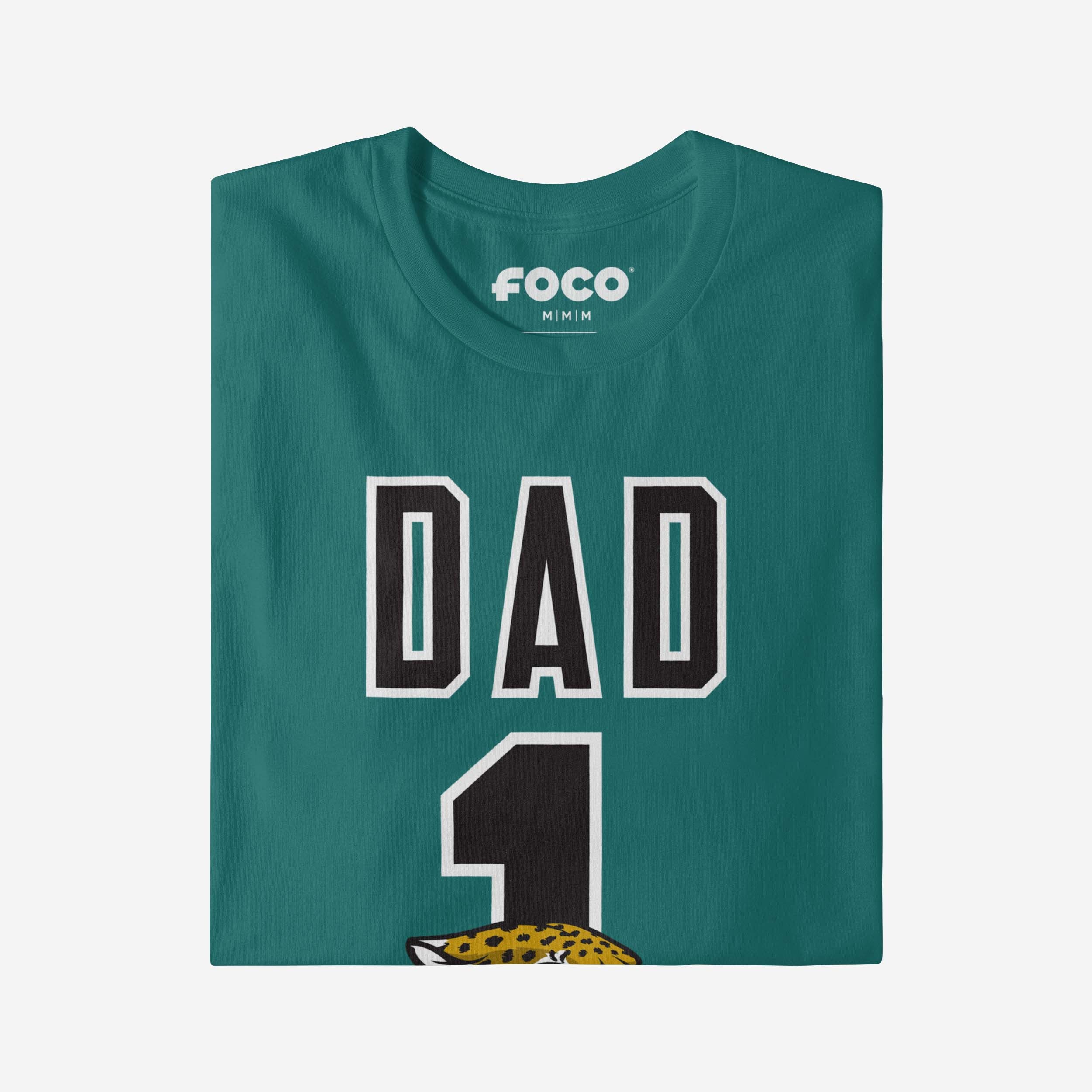 Jacksonville Jaguars Number 1 Dad T-Shirt - Image 4