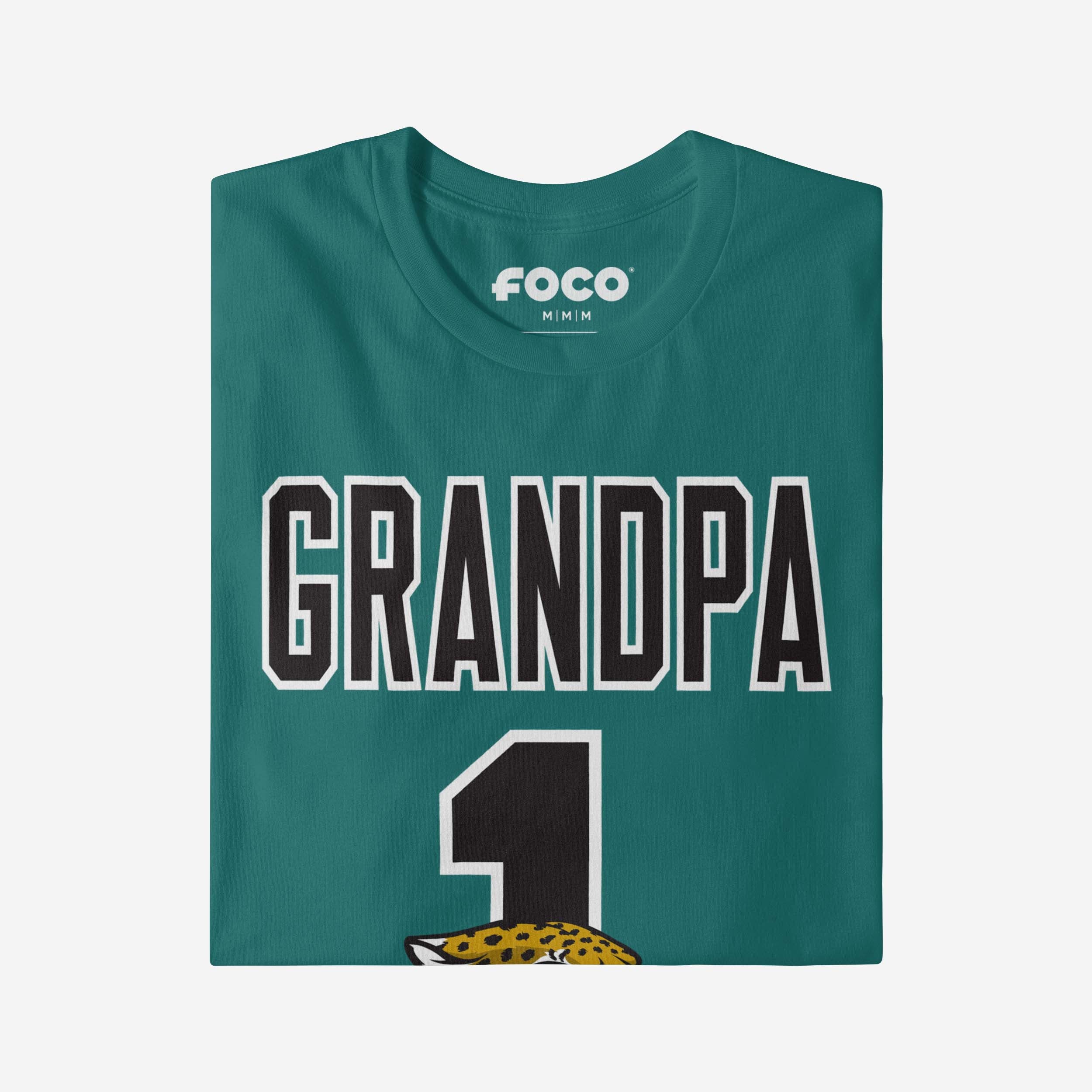 Jacksonville Jaguars Number 1 Grandpa T-Shirt - Image 3
