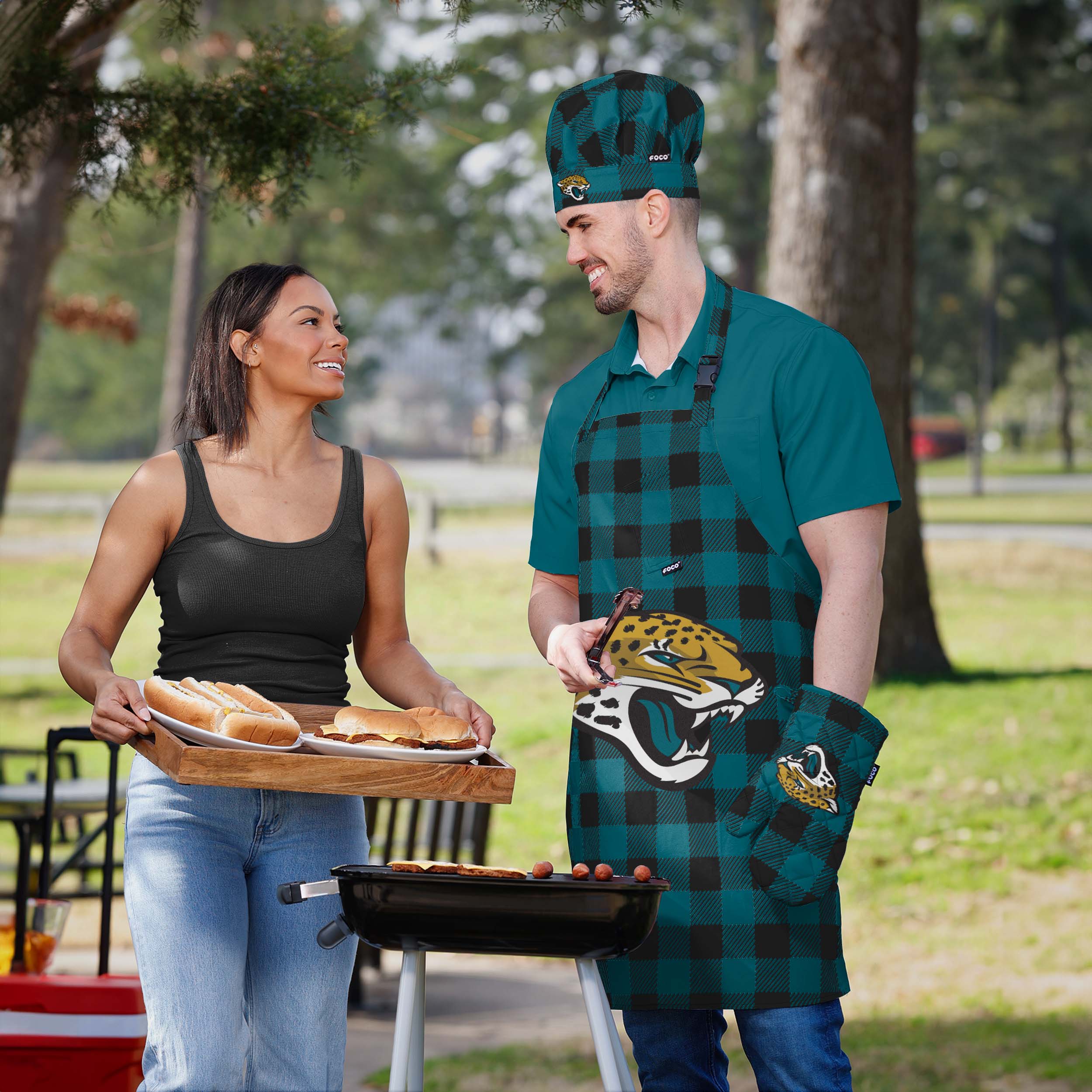 Jacksonville Jaguars Plaid Chef Set - Image 5