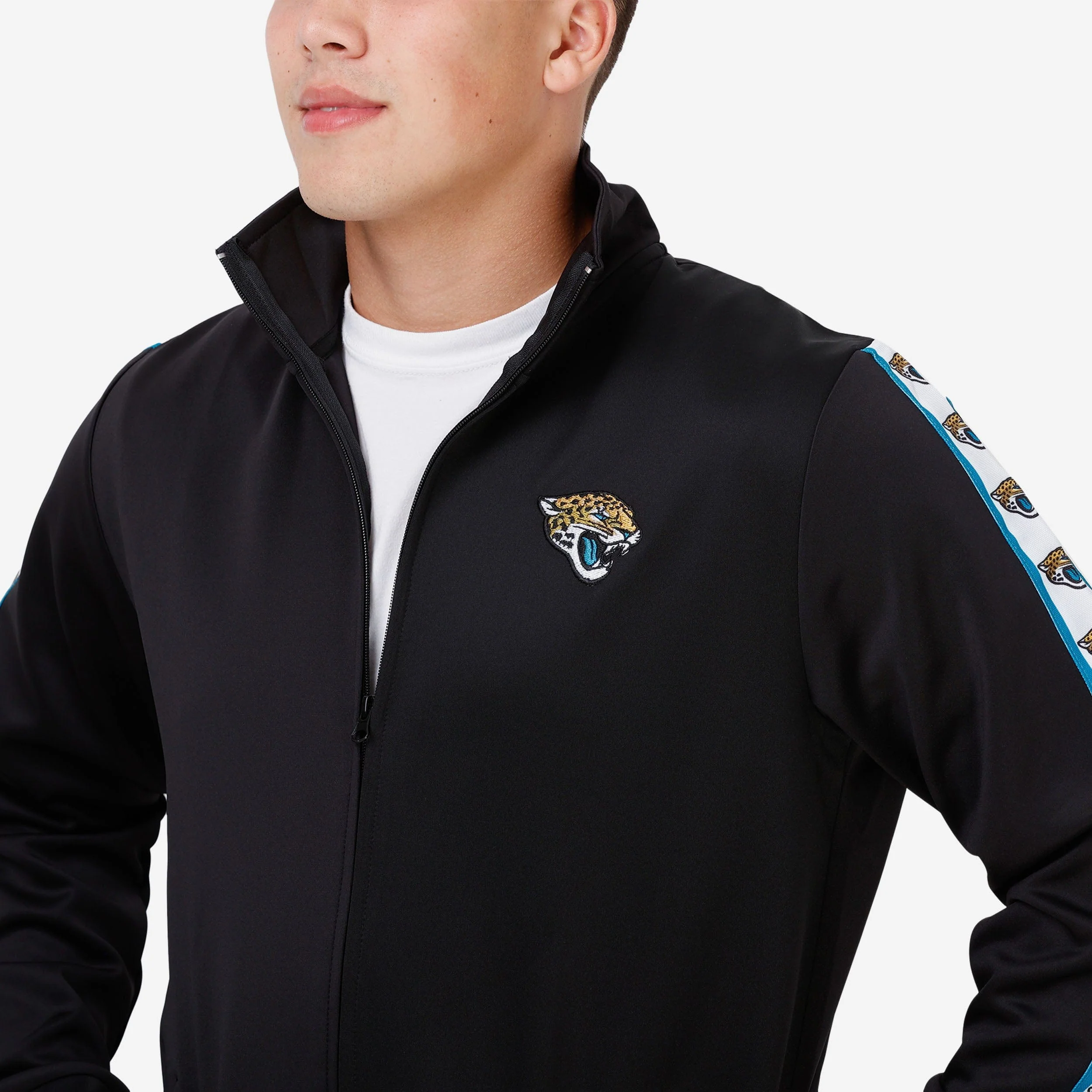 Jacksonville Jaguars Stripe Logo Track Jacket - Image 3