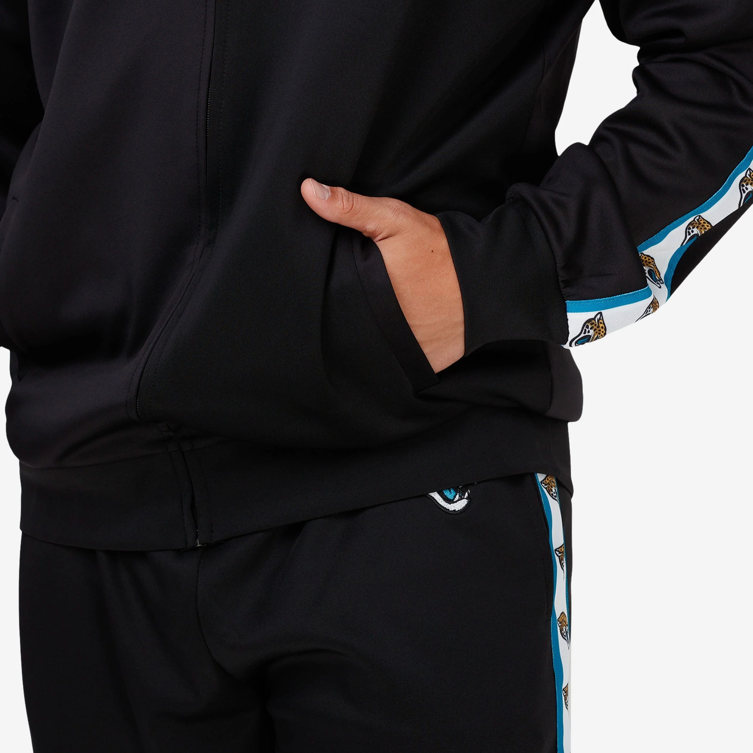 Jacksonville Jaguars Stripe Logo Track Jacket - Image 4