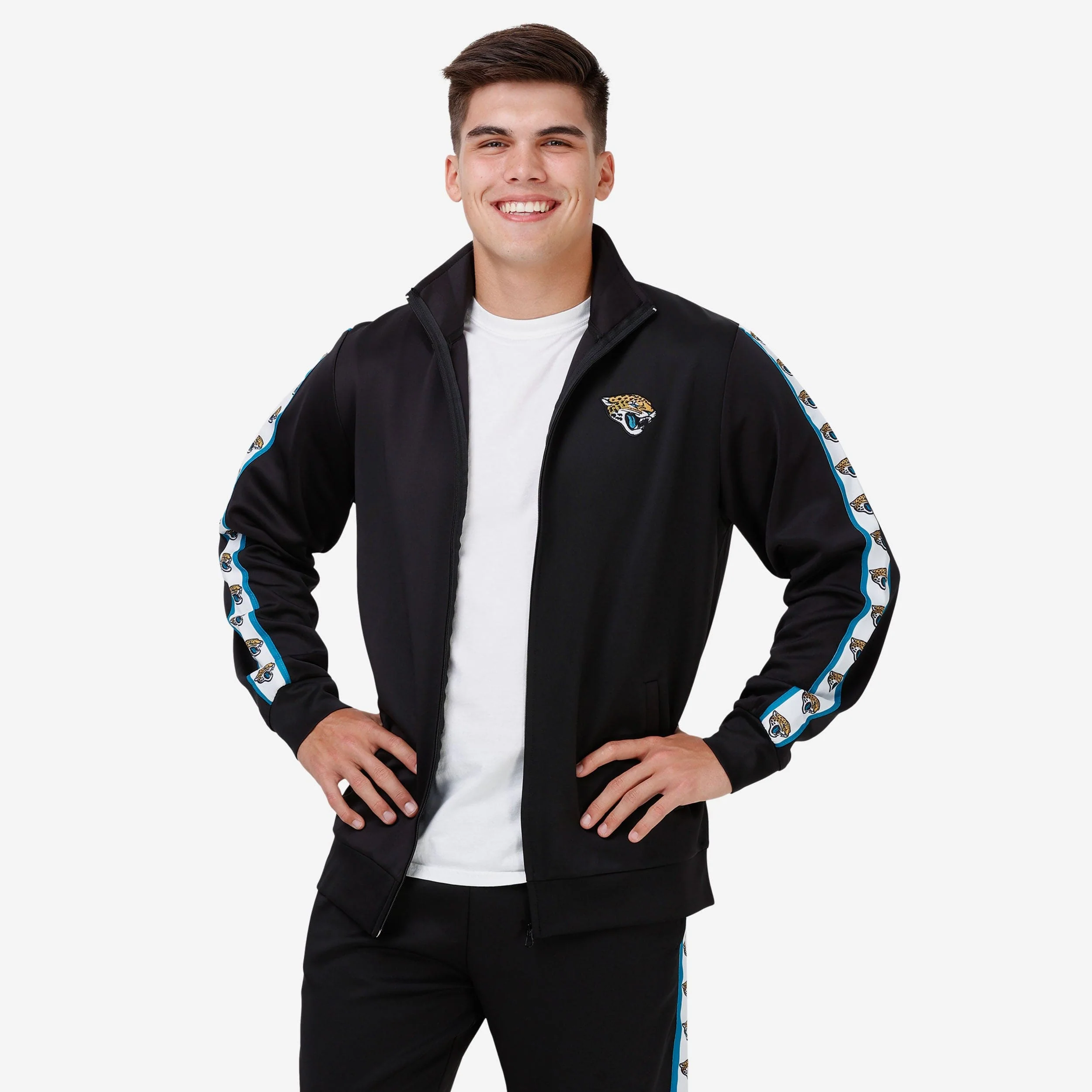 Jacksonville Jaguars Stripe Logo Track Jacket - Image 5