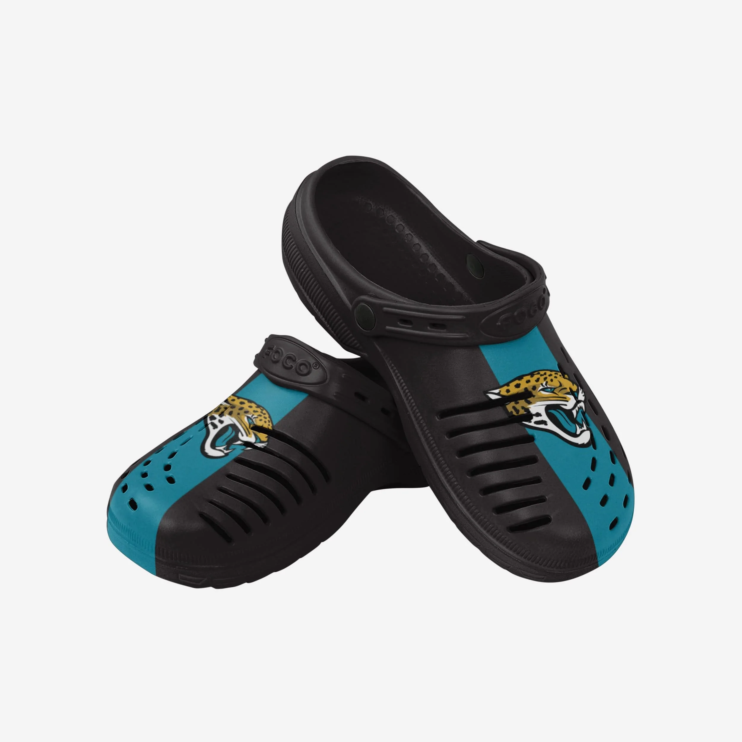 Jacksonville Jaguars Team Stripe Clog With Strap - Image 3