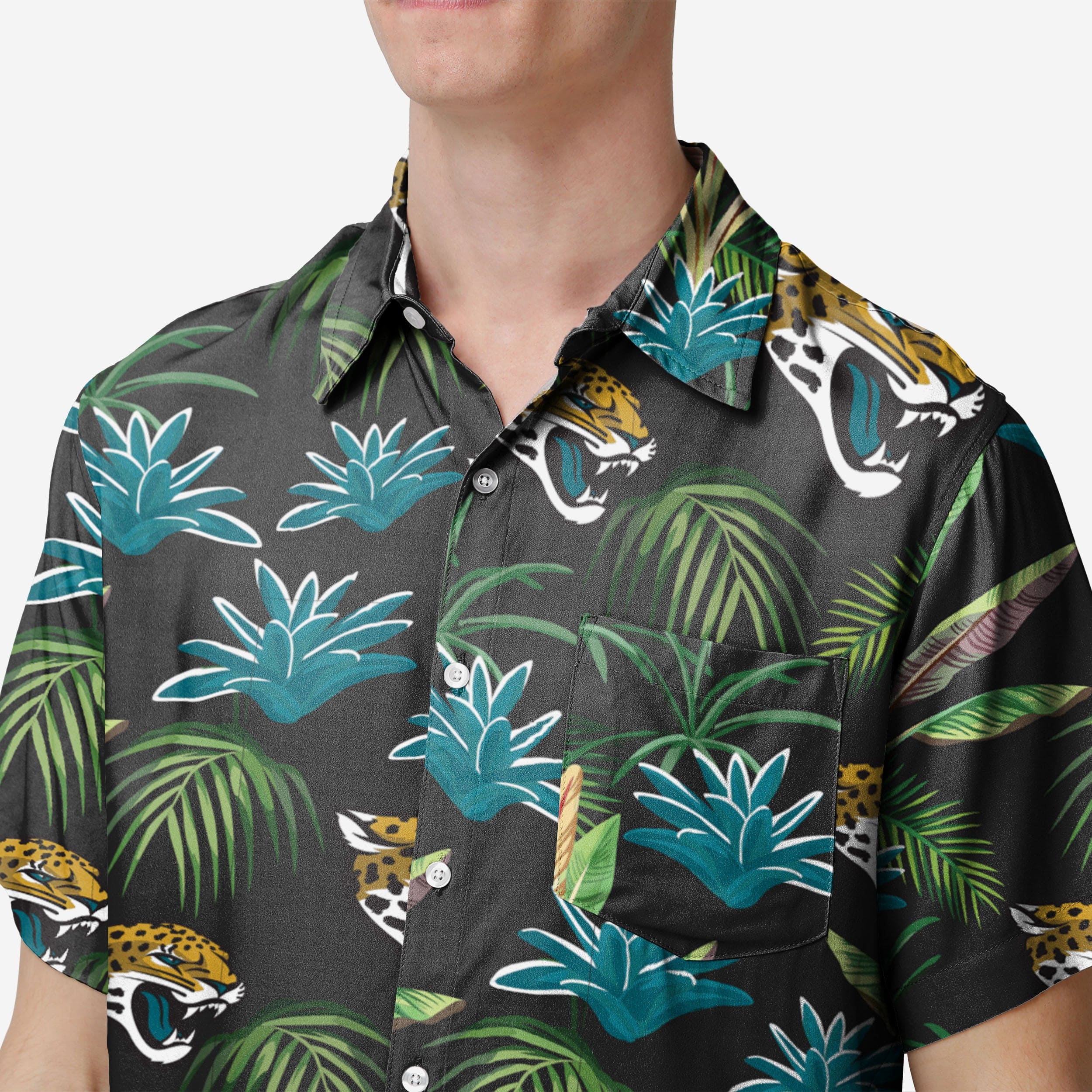 Jacksonville Jaguars Victory Vacay Button Up Shirt - Image 3