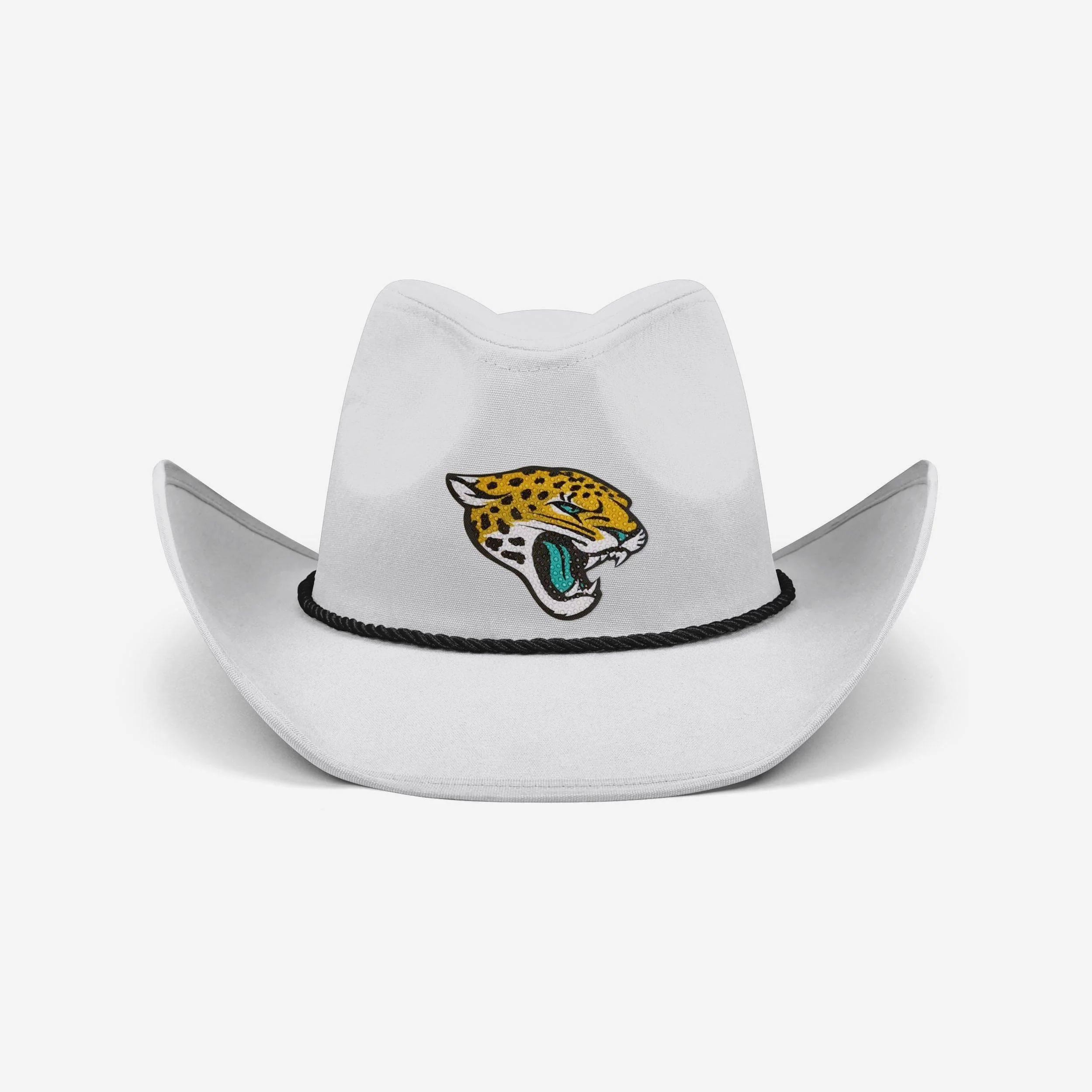 Jacksonville Jaguars White Rhinestone Logo Cowboy Hat - Image 3