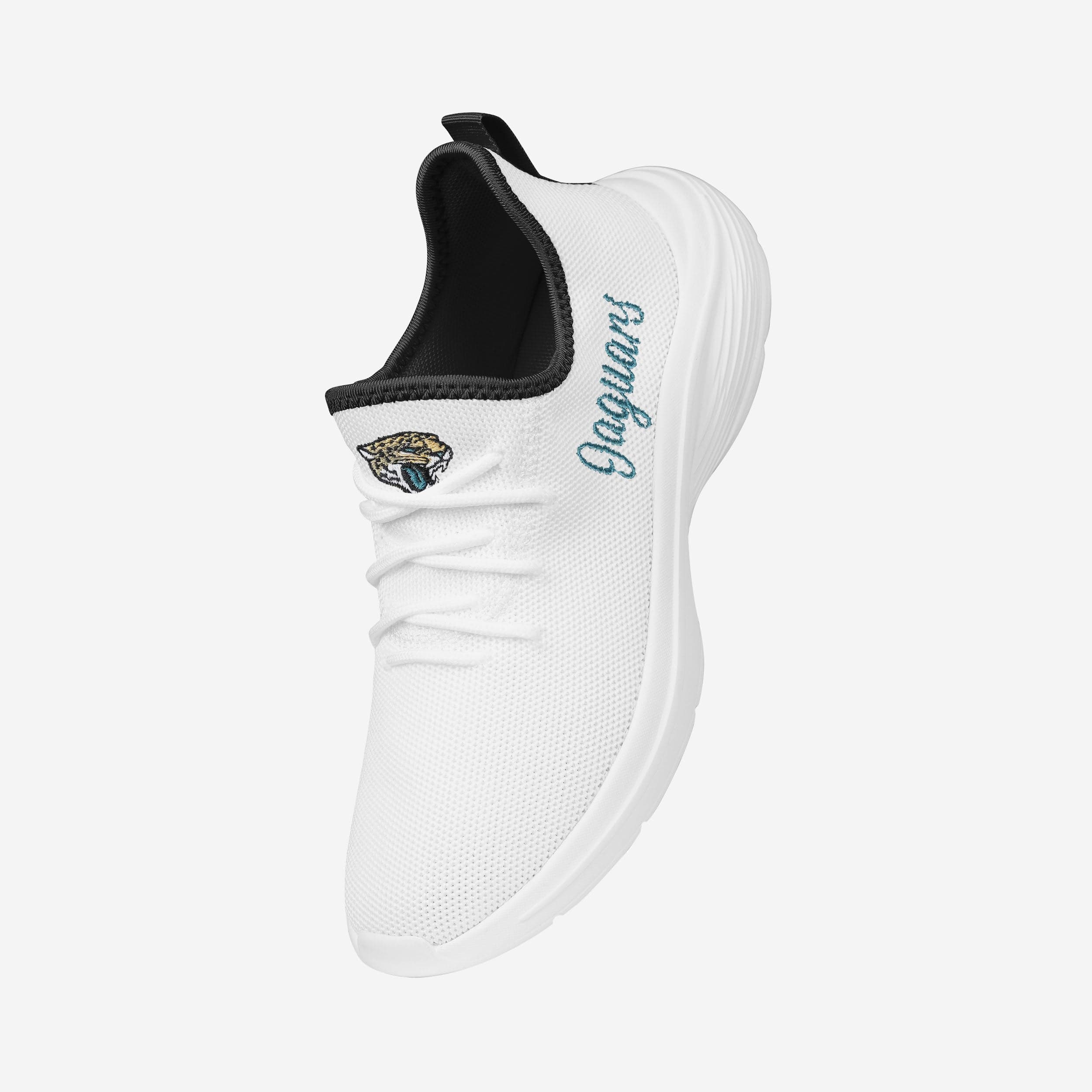 Jacksonville Jaguars Womens Midsole White Sneakers - Image 2