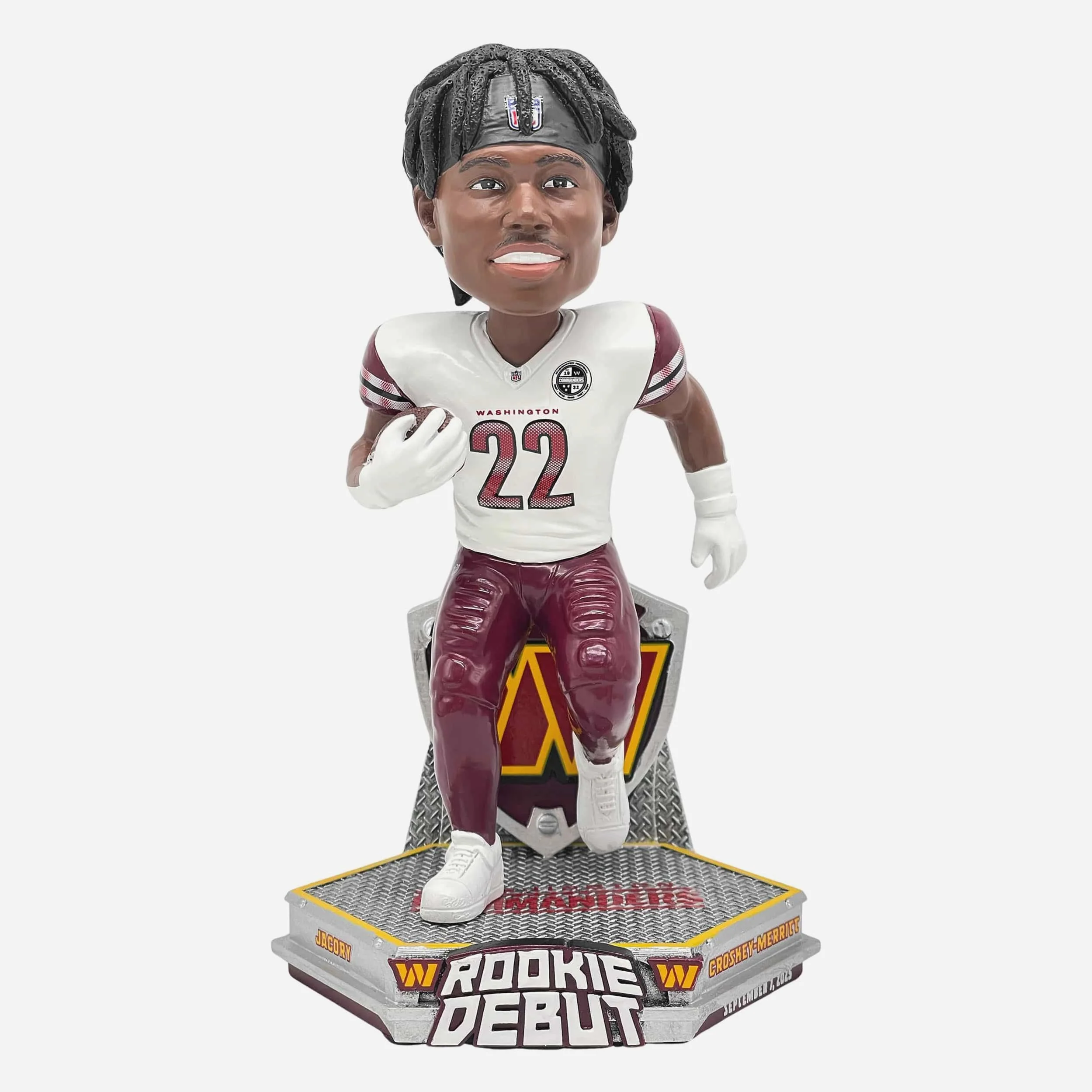 Jacory Croskey-Merritt Washington Commanders Rookie Debut Bobblehead