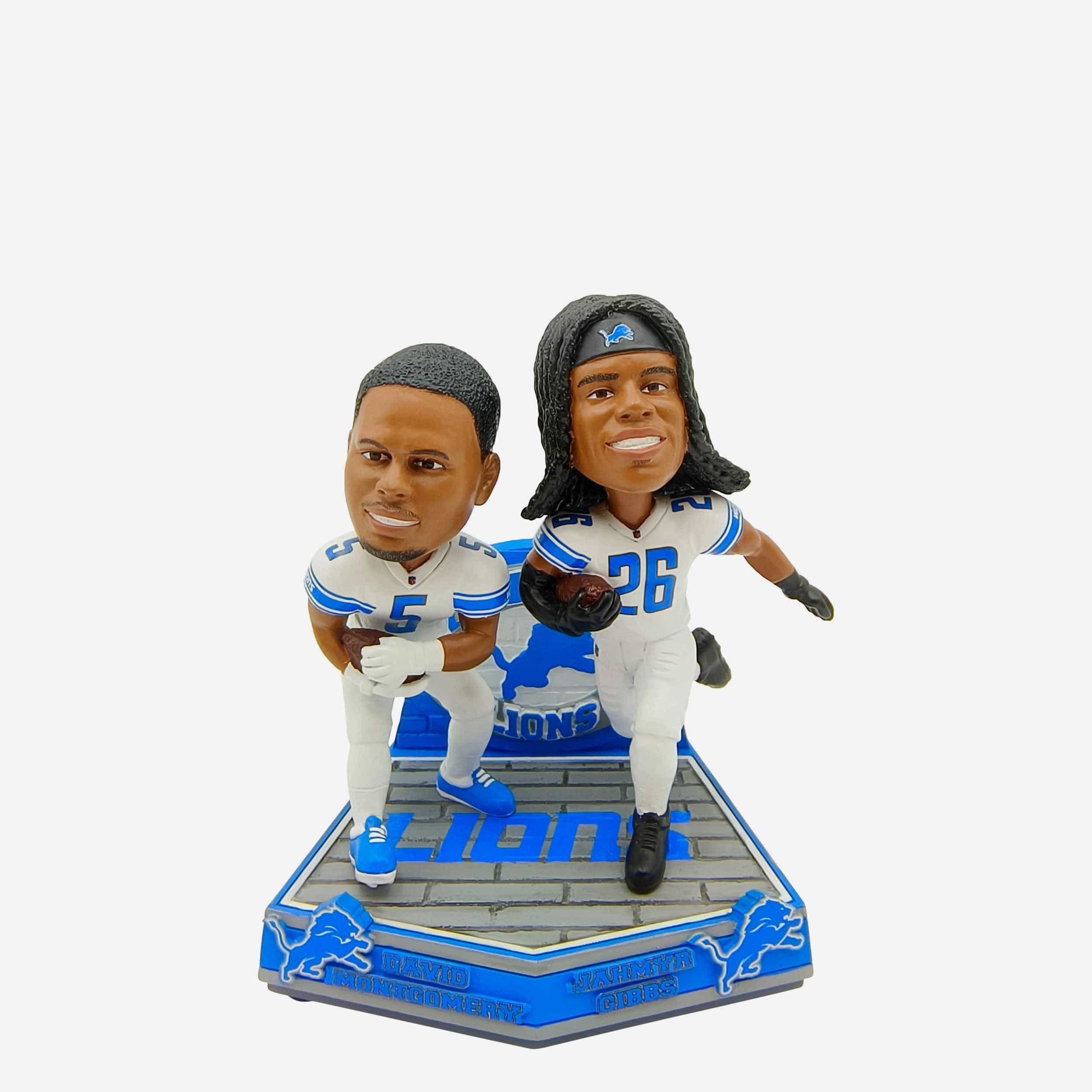 Jahmyr Gibbs & David Montgomery Detroit Lions Dual Gamebreaker Bobblehead