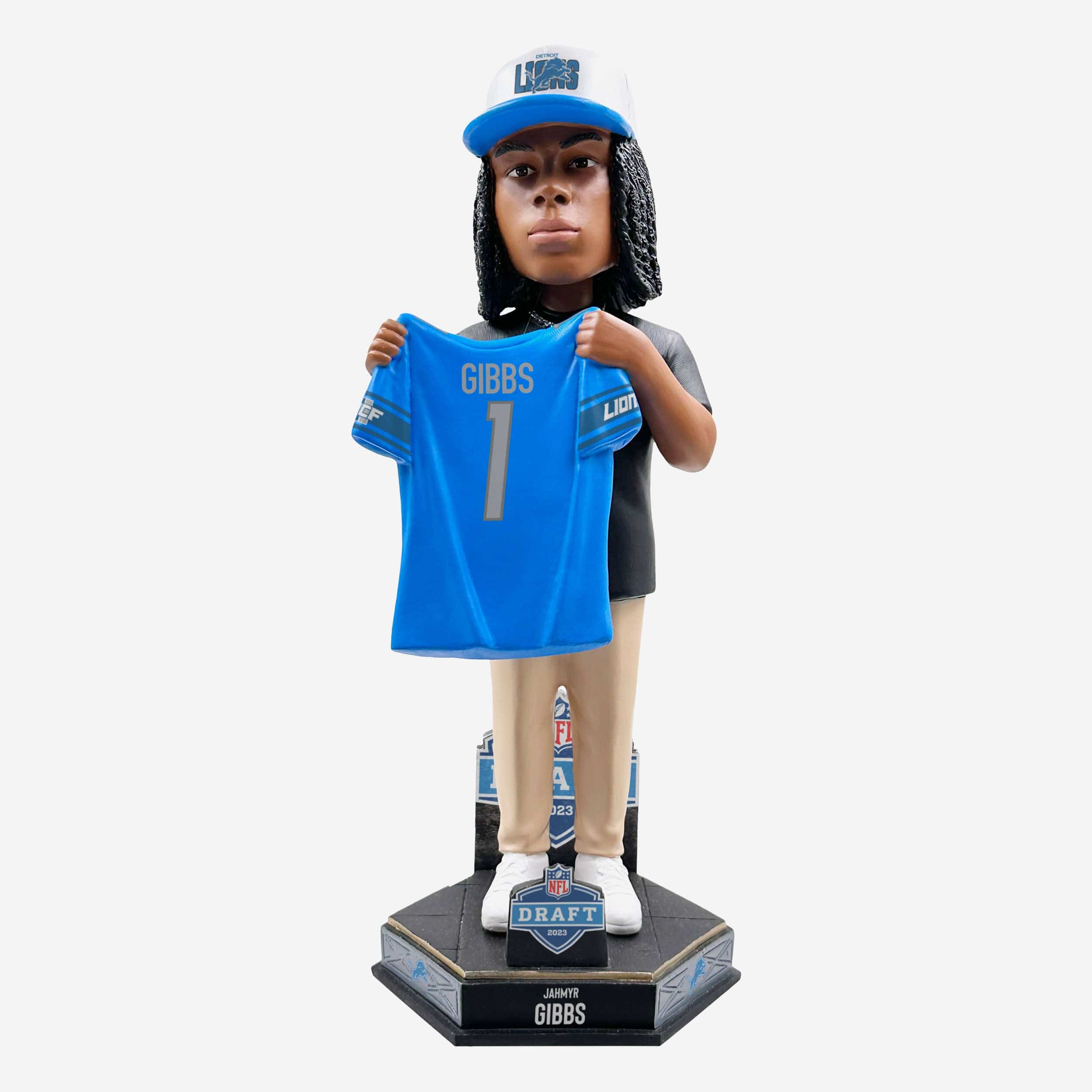 Jahmyr Gibbs Detroit Lions 2023 Draft Pick Bobblehead