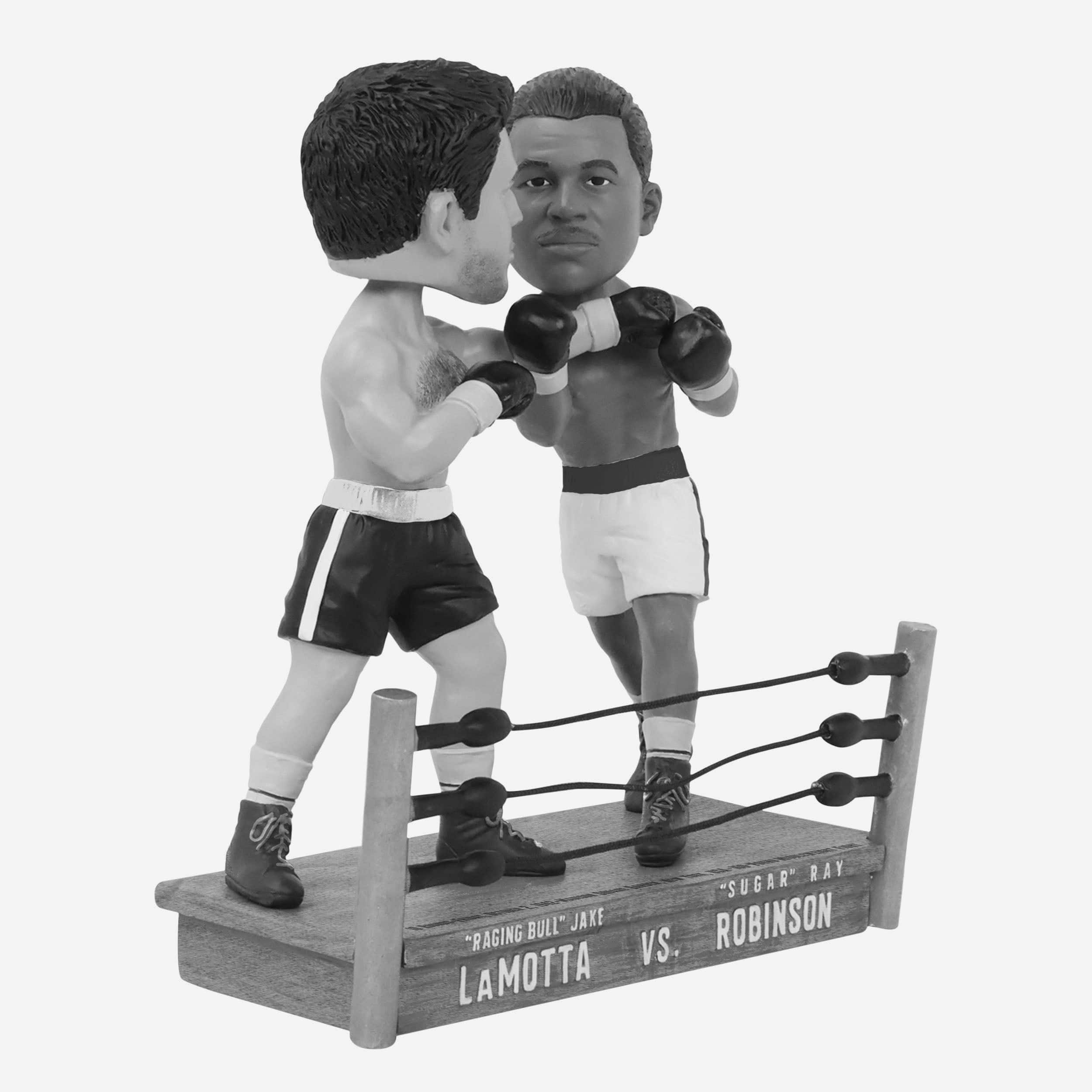 Jake LaMotta & Sugar Ray Robinson Between the Ropes Boxing Ring Dual Bobblehead - Image 5