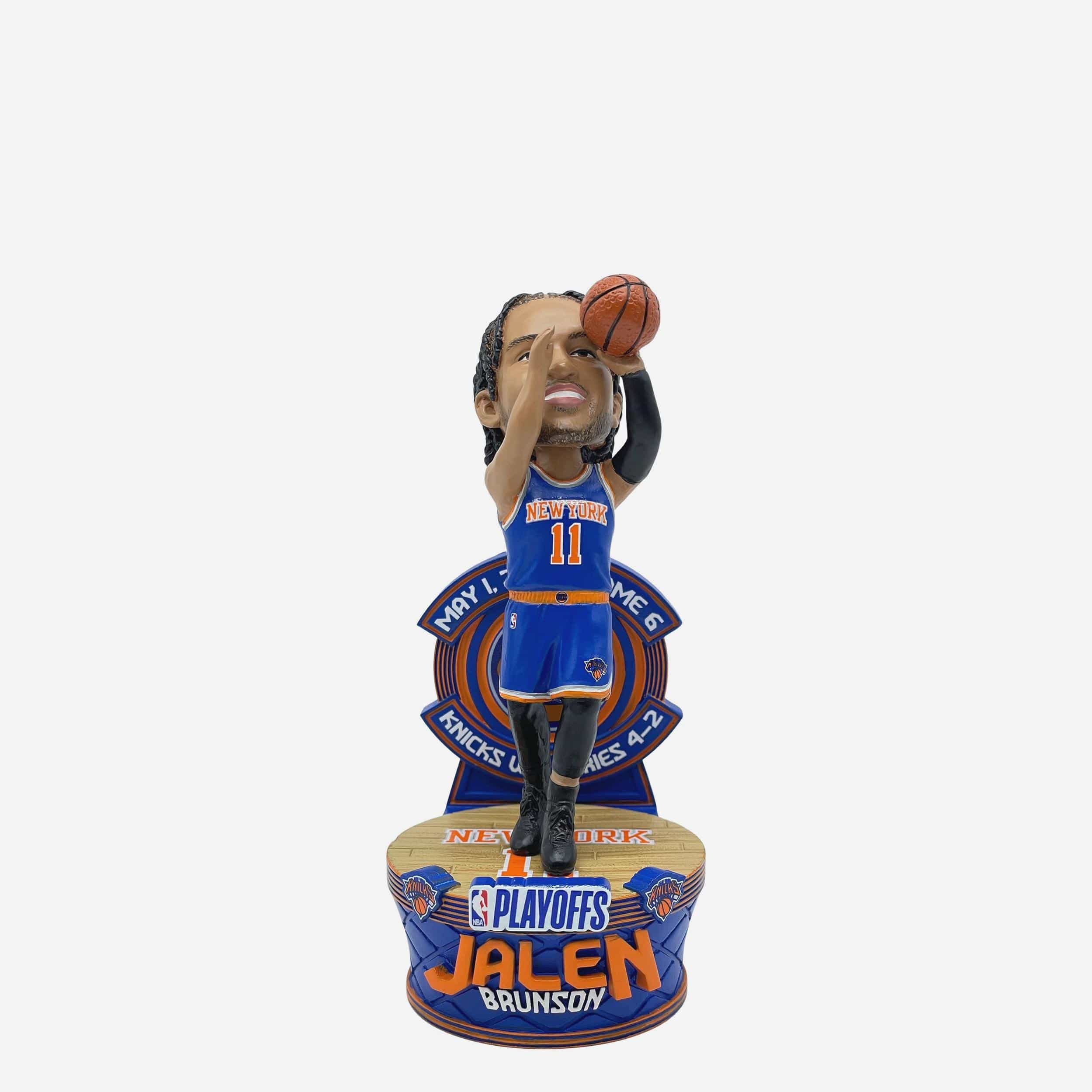 Jalen Brunson New York Knicks 2025 Playoffs First Round Clinch Moment Mini Bobblehead