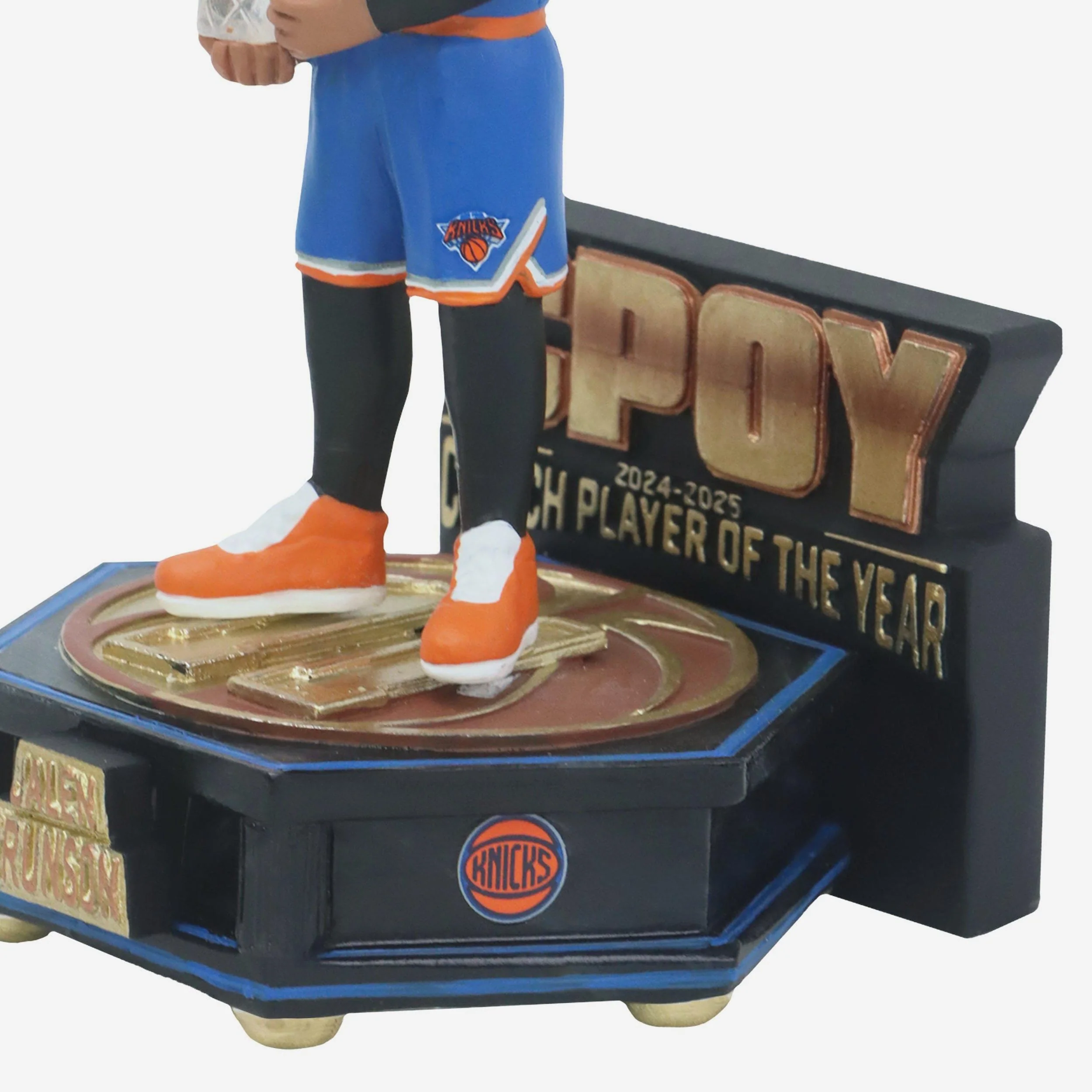 Jalen Brunson New York Knicks Clutch Player of the Year Mini Bobblehead - Image 3