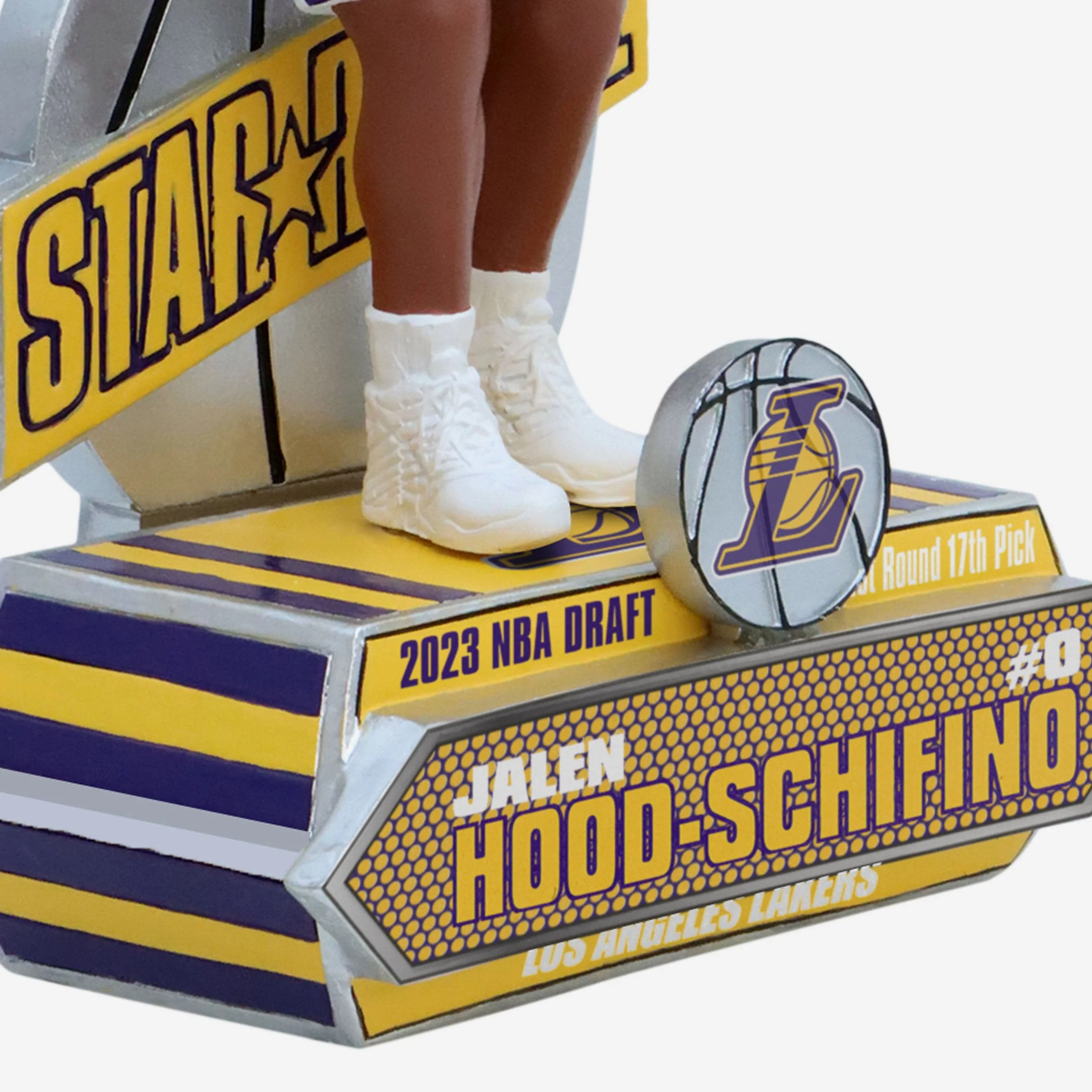 Jalen Hood-Schifino Los Angeles Lakers 2023 Rookie Series Bobblehead - Image 3