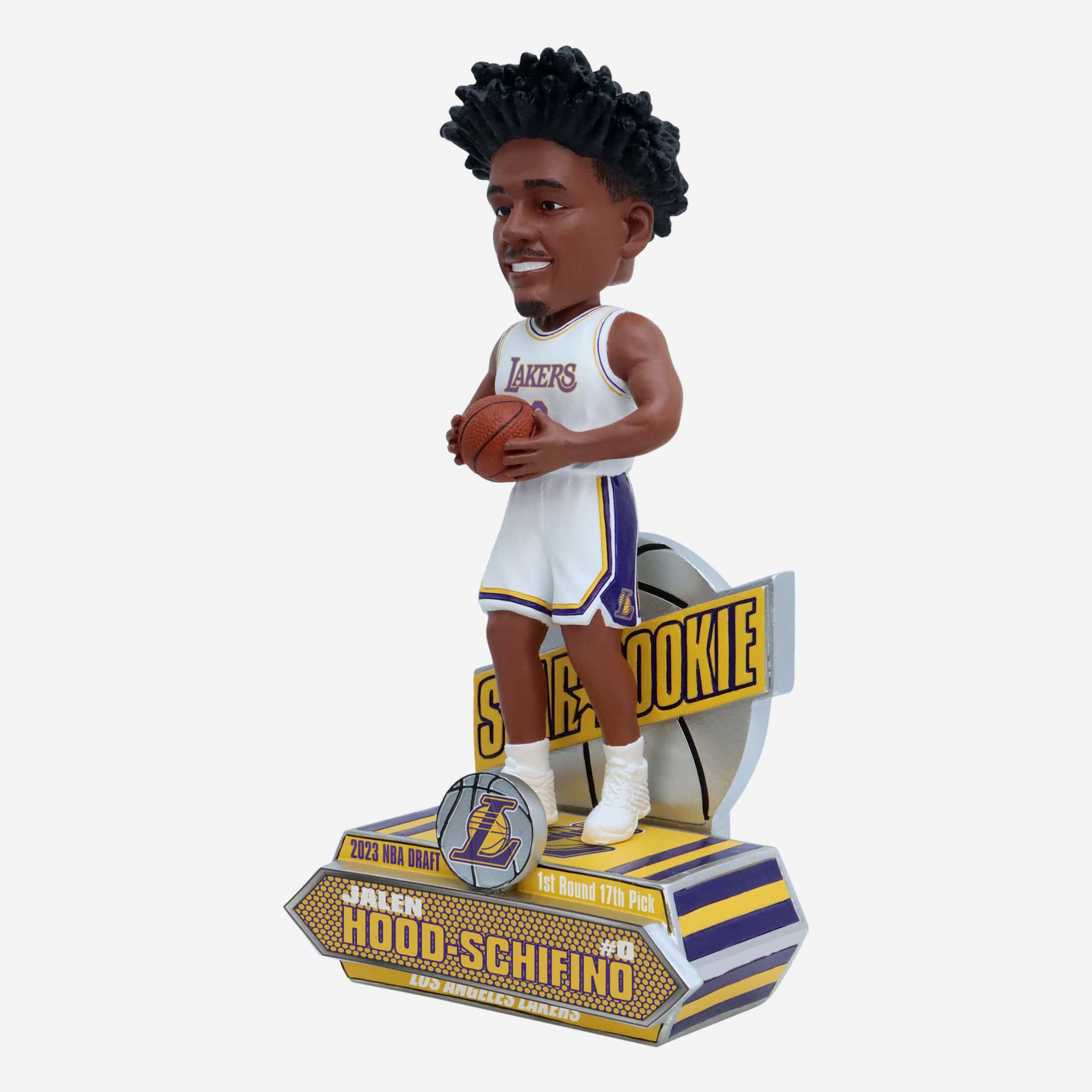Jalen Hood-Schifino Los Angeles Lakers 2023 Rookie Series Bobblehead - Image 4
