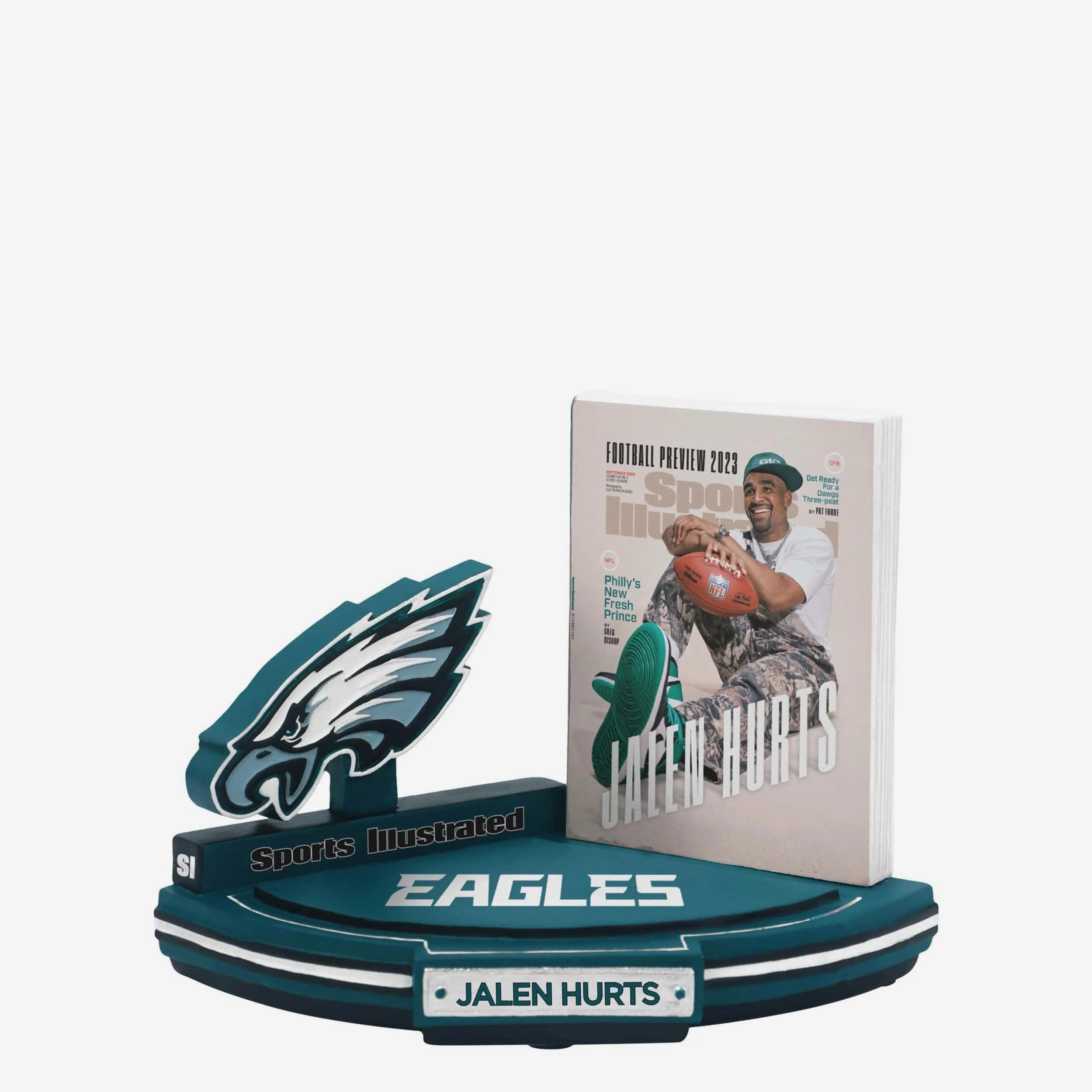 Jalen Hurts Philadelphia Eagles 2023 Football Preview Issue Sports Illustrated Cover Bobblehead - Image 4