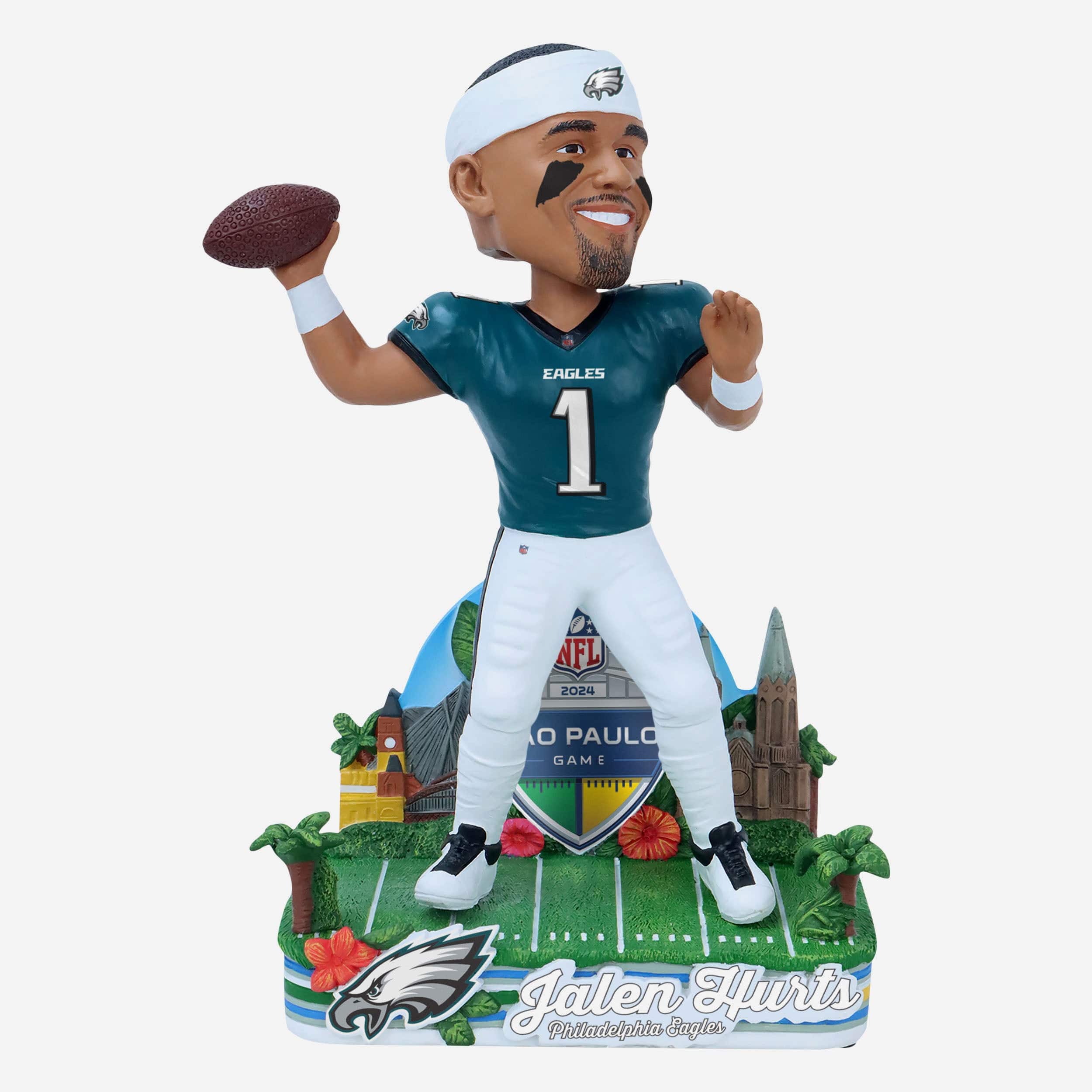 Jalen Hurts Philadelphia Eagles 2024 International Game Bobblehead