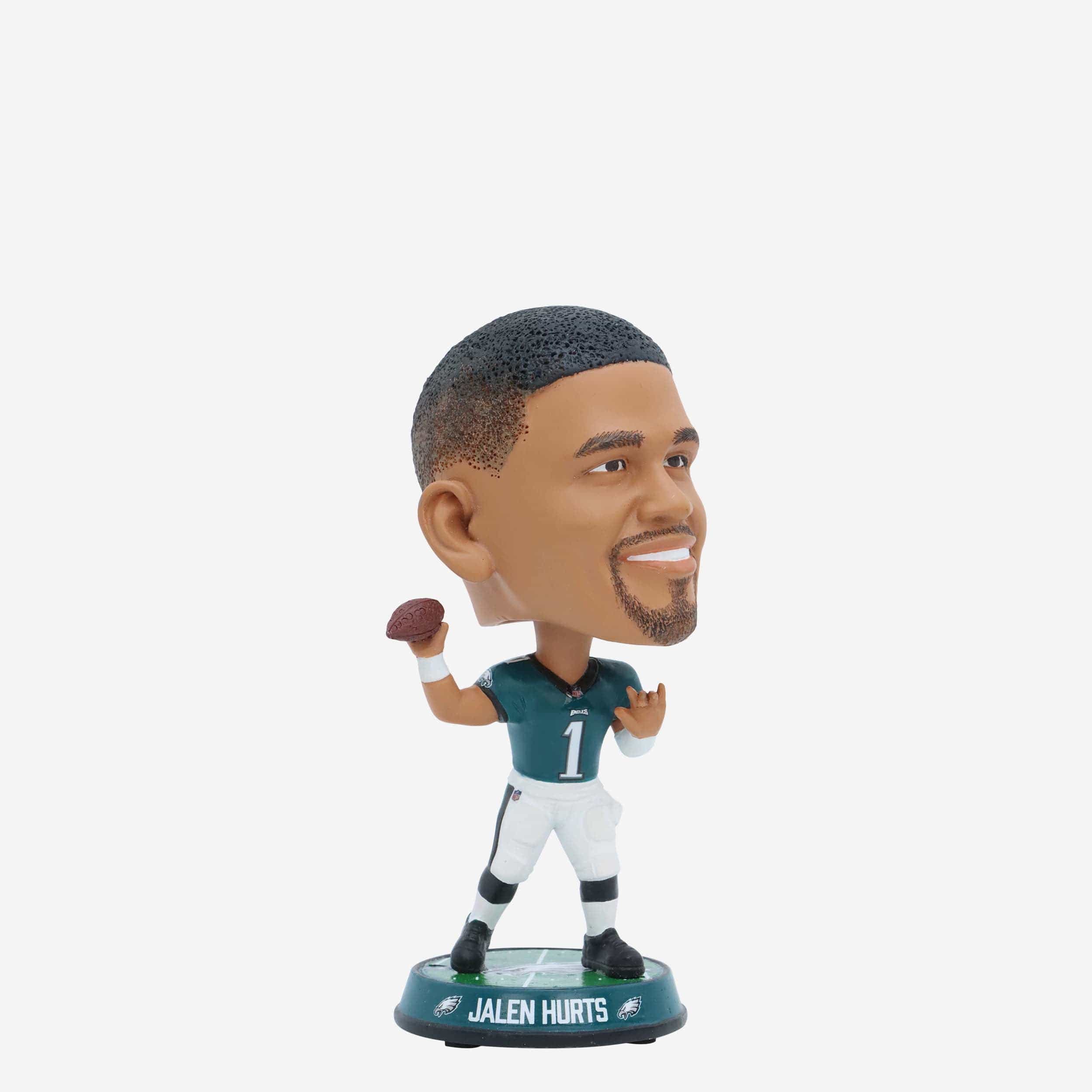 Jalen Hurts Philadelphia Eagles Field Stripe Mini Bighead Bobblehead
