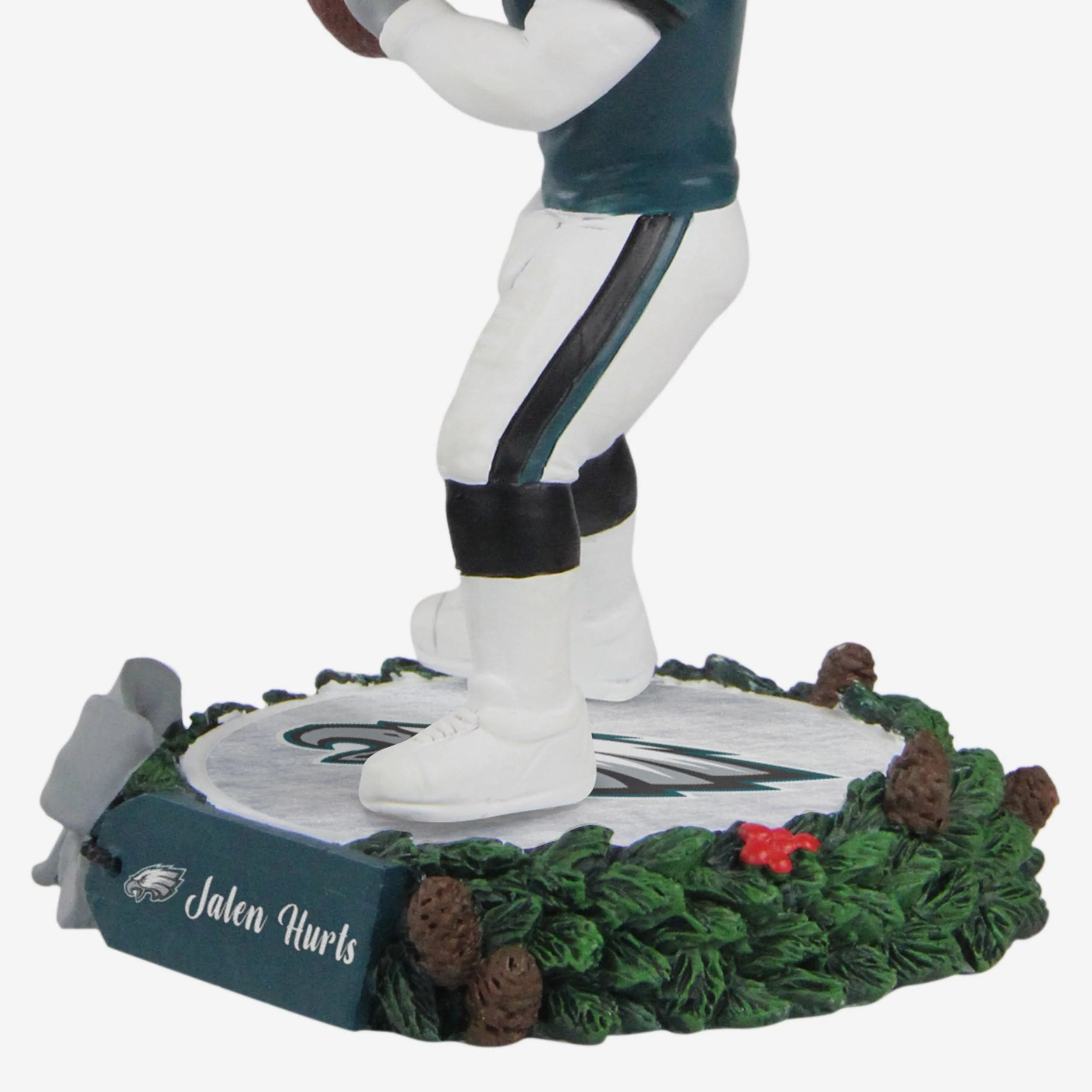 Jalen Hurts Philadelphia Eagles Holiday Wreath Bighead Bobblehead - Image 2