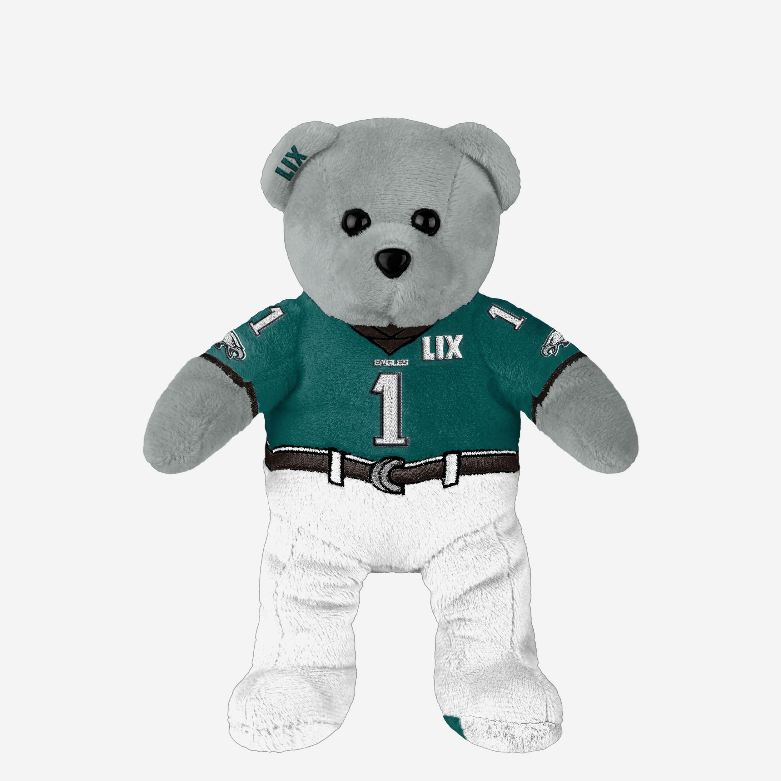 Jalen Hurts Philadelphia Eagles Super Bowl LIX Bound Team Beans Embroidered Player Bear