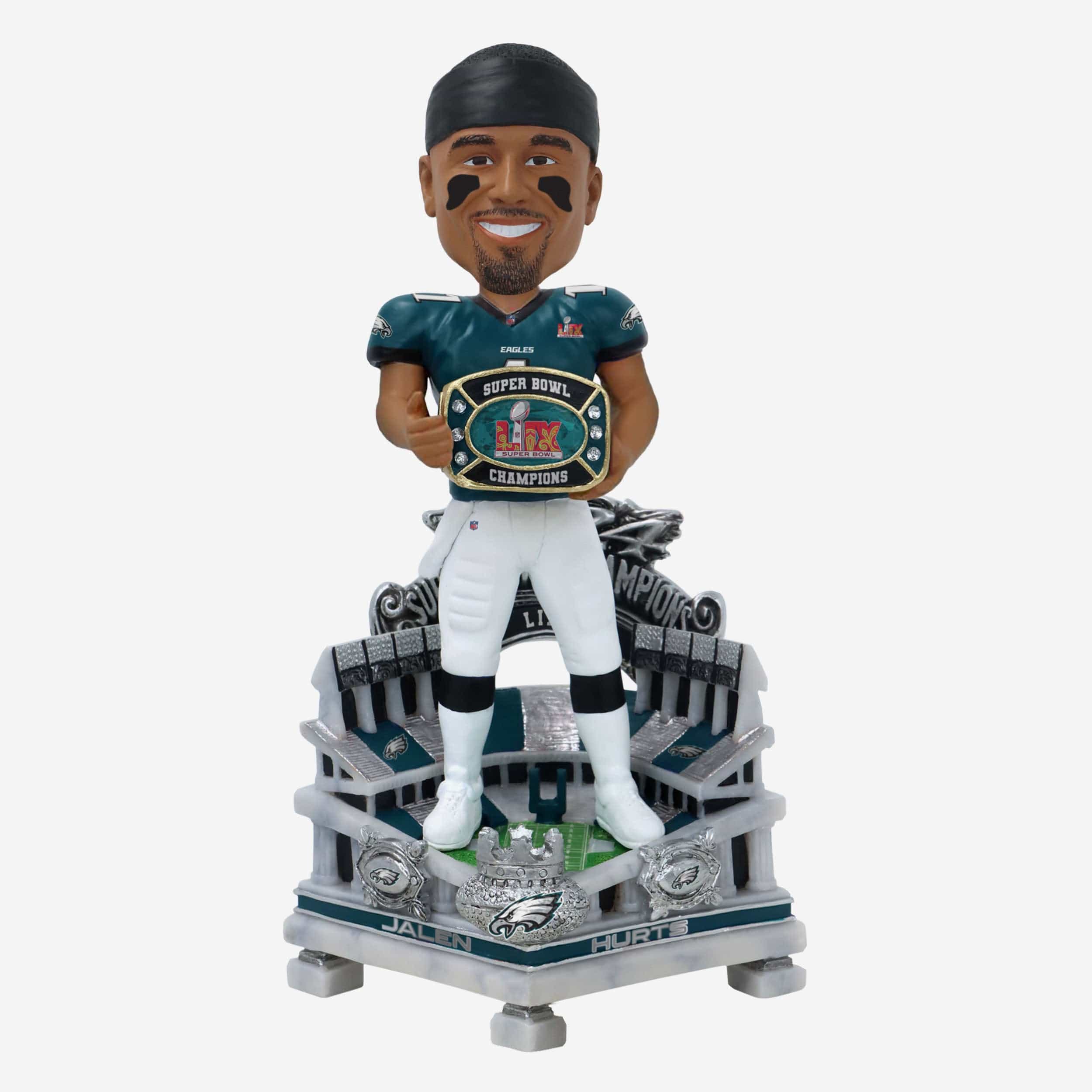 Jalen Hurts Philadelphia Eagles Super Bowl LIX Champions 3 Ft Bobblehead