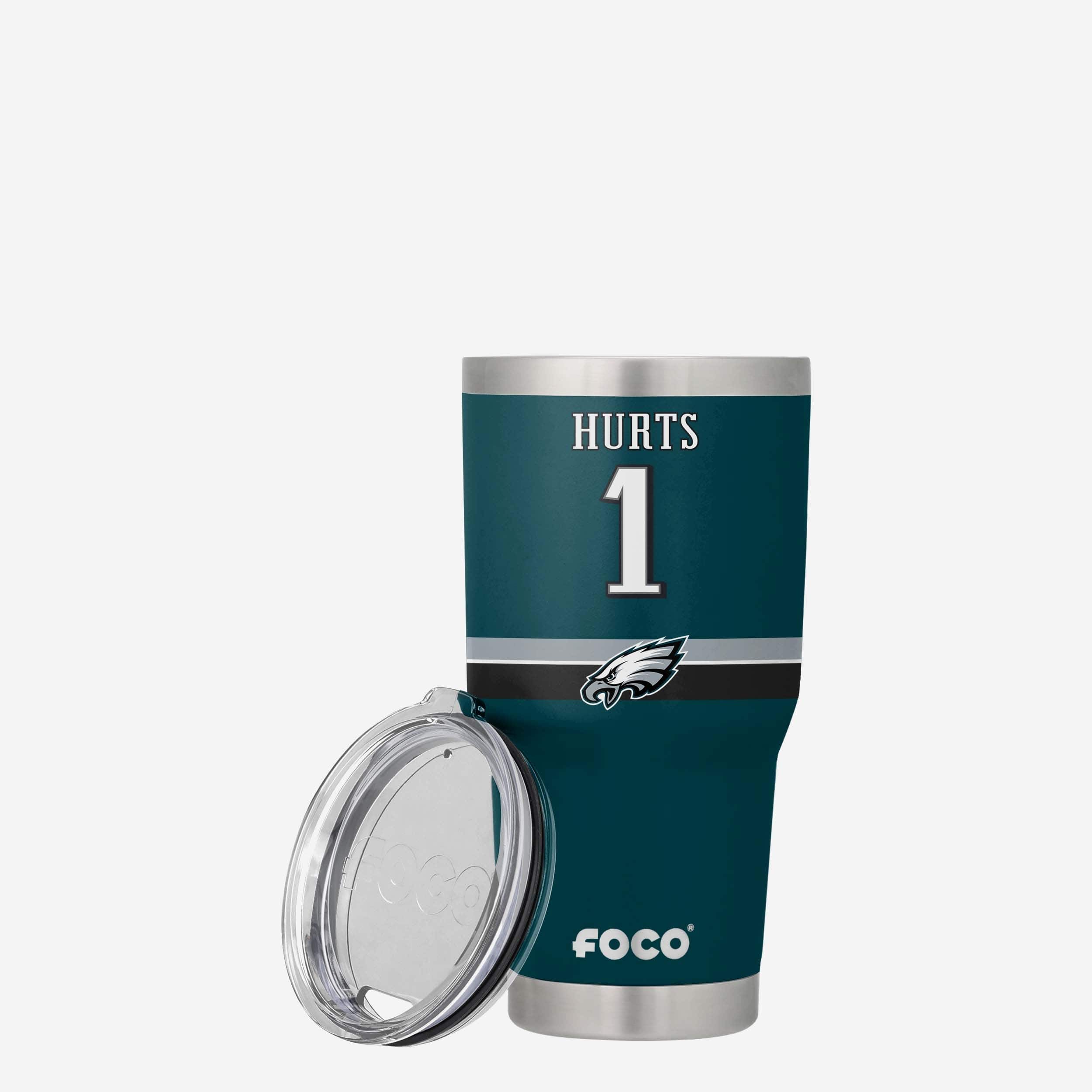 Jalen Hurts Philadelphia Eagles Team Logo 30 oz Player Tumbler - Image 3
