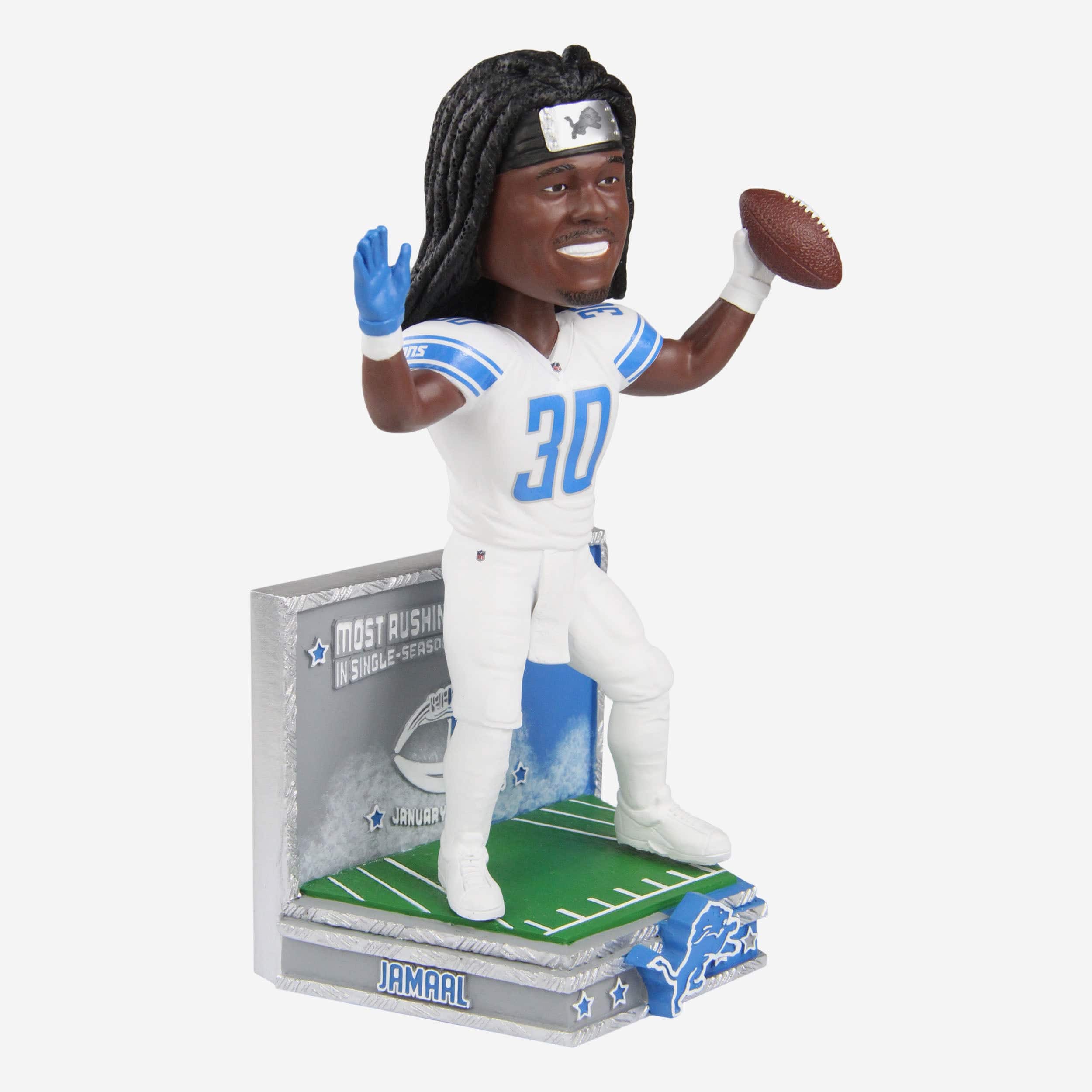 Jamaal Williams Detroit Lions Franchise Single Season Rushing Touchdown Record Bobblehead - Image 4