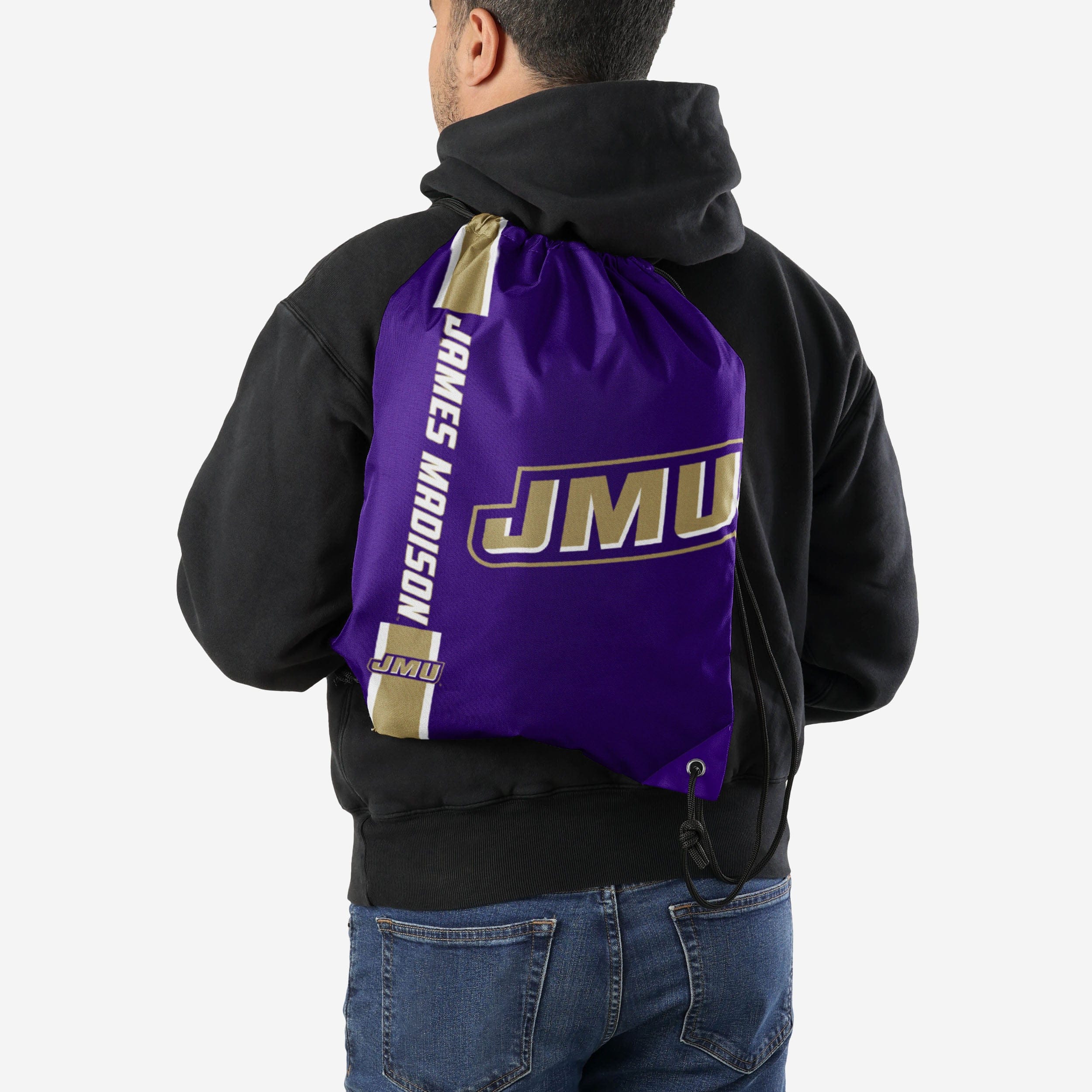 James Madison Dukes Big Logo Drawstring Backpack - Image 2
