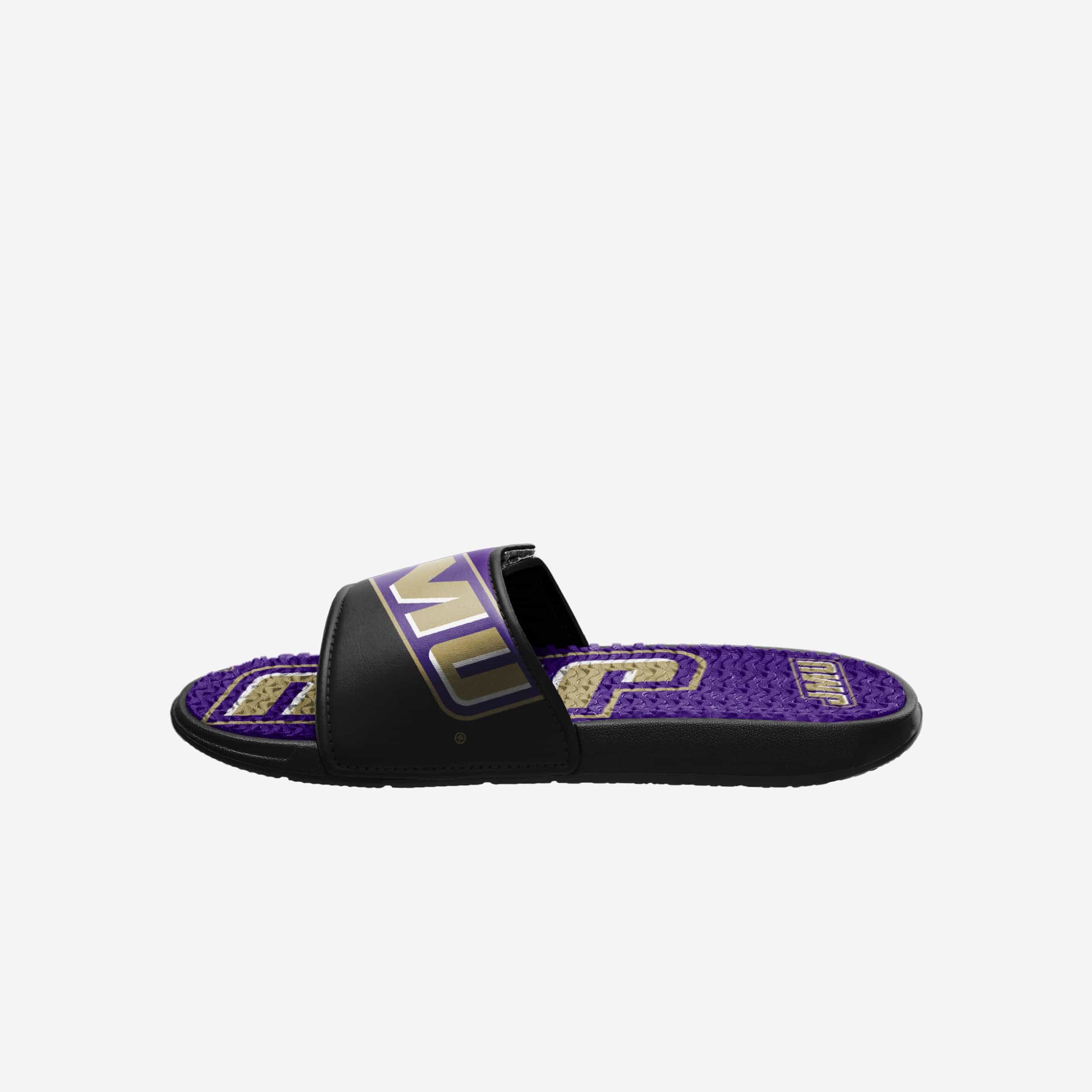 James Madison Dukes Colorblock Big Logo Gel Slide - Image 4