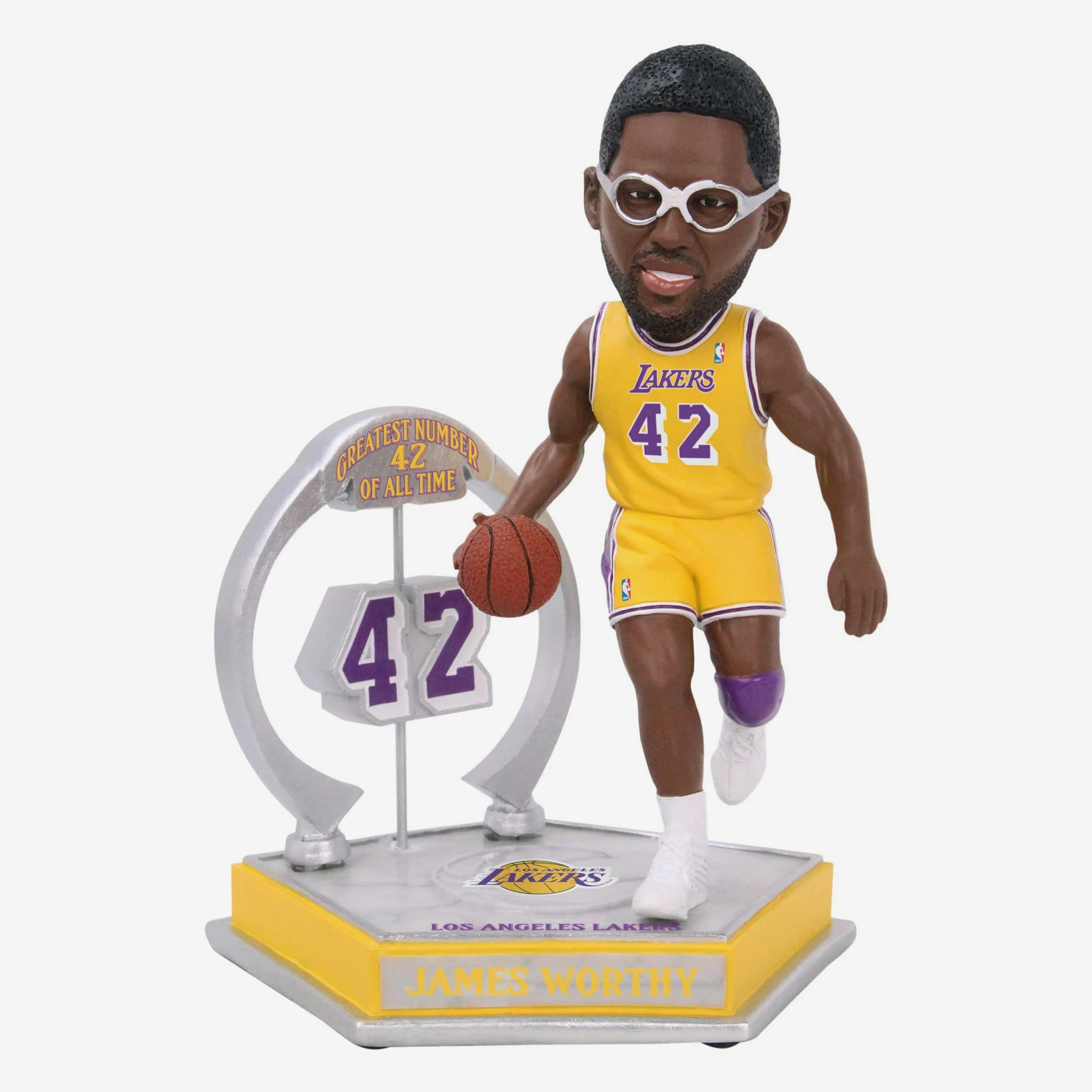 James Worthy Los Angeles Lakers Legendary Number 42 Bobblehead