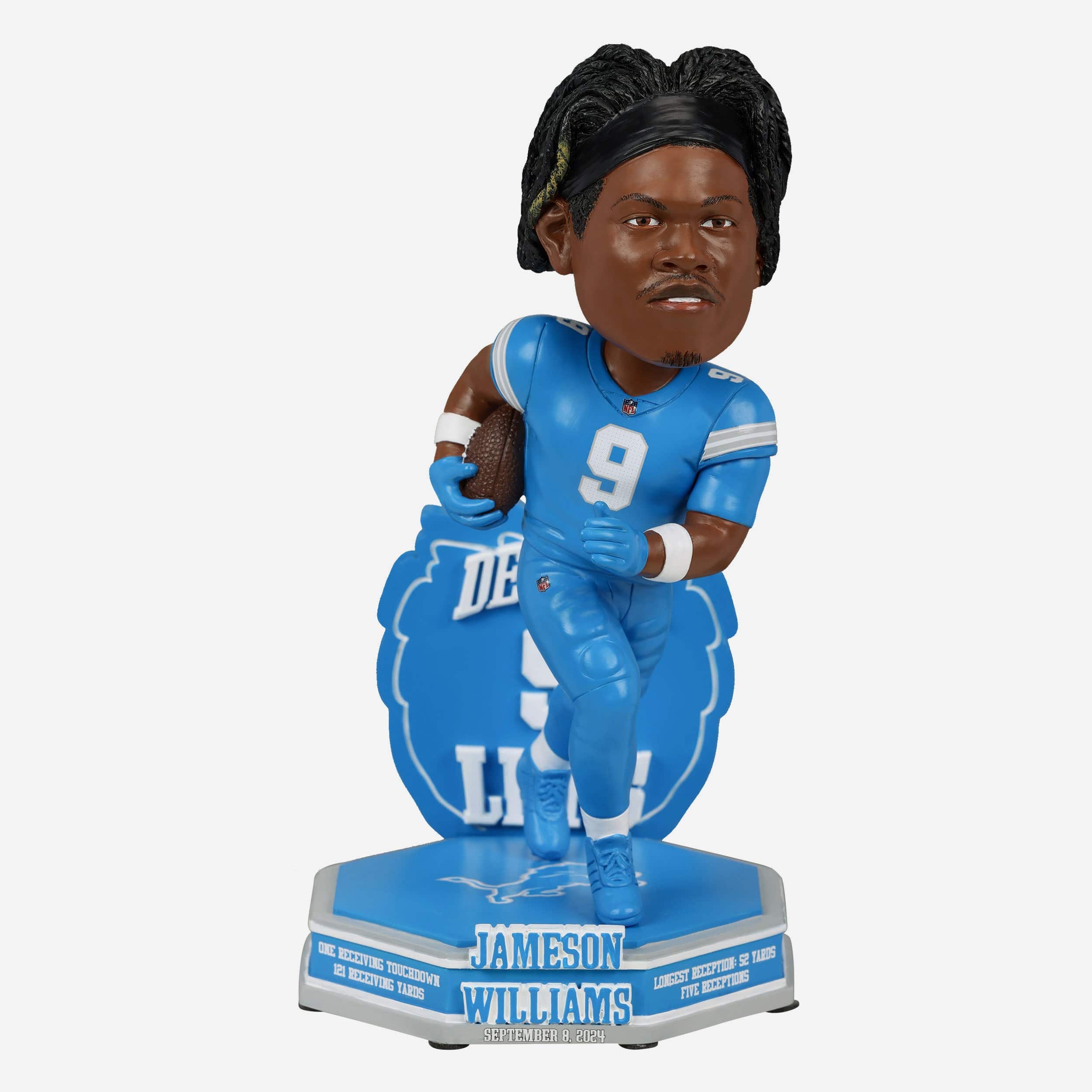 Jameson Williams Detroit Lions Gamebreaker Bobblehead