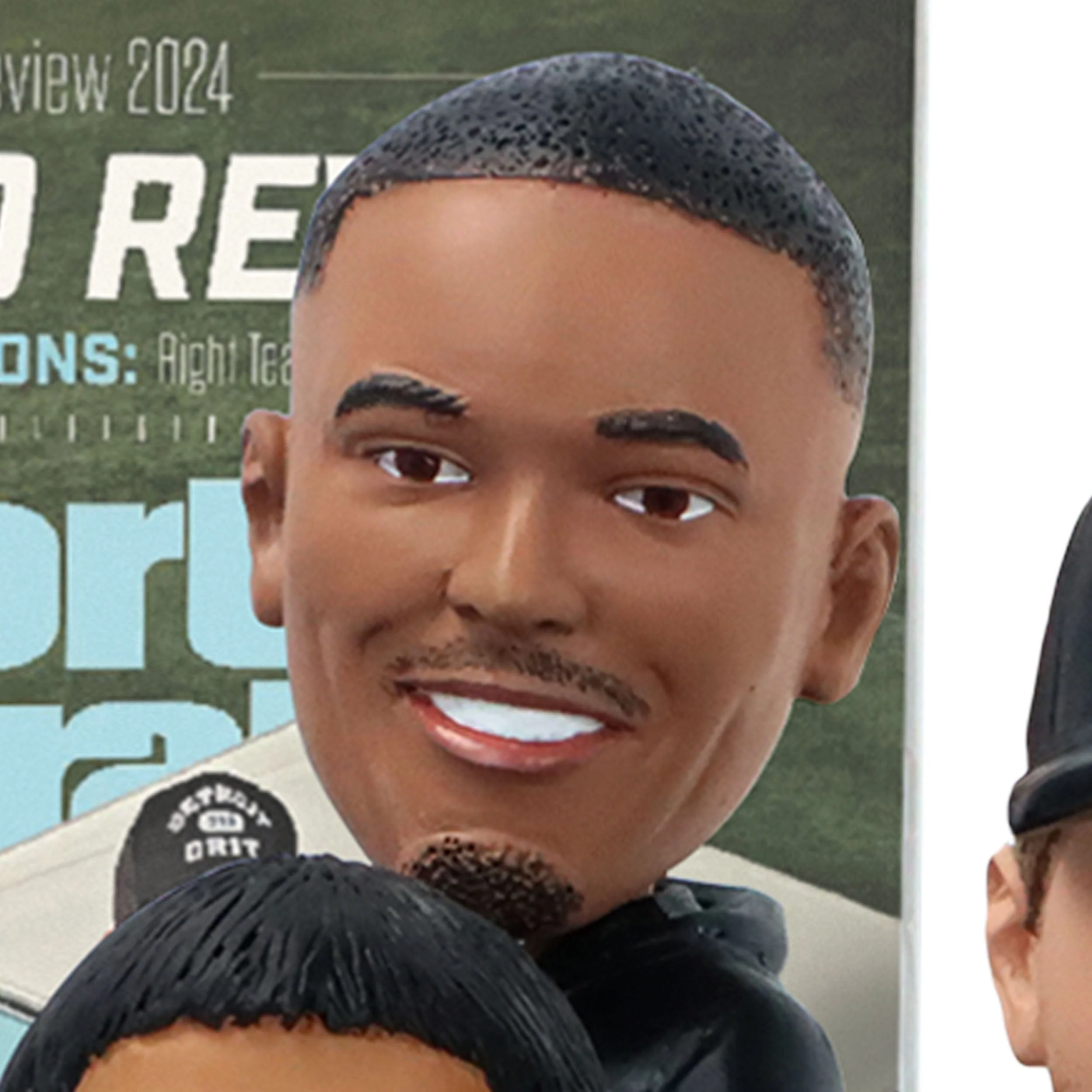Jared Goff & Amon-Ra St Brown & Penei Sewell Detroit Lions Drive to Revive Sports Illustrated Cover Bobblehead - Image 3