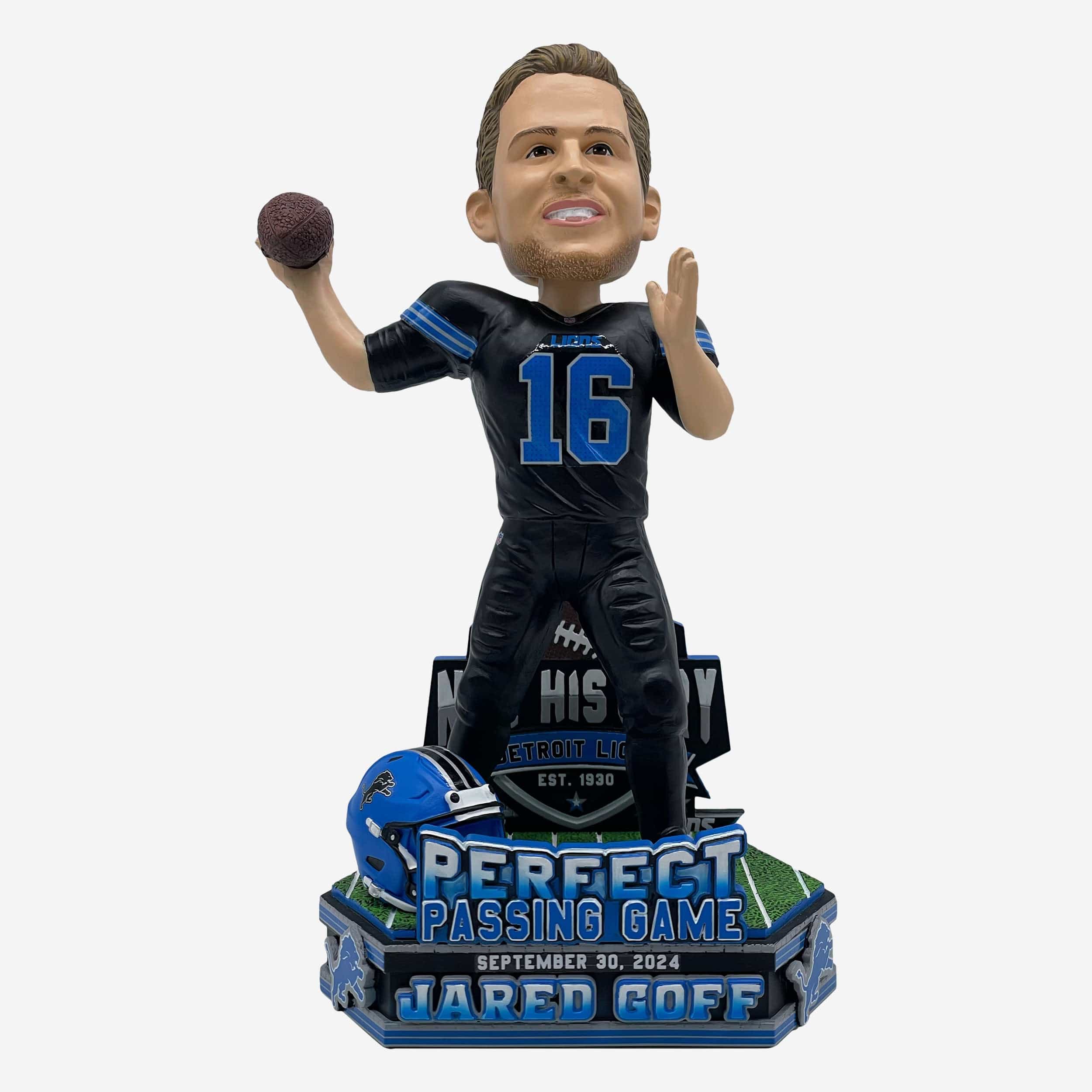 Jared Goff Detroit Lions Perfect Passing Game Bobblehead