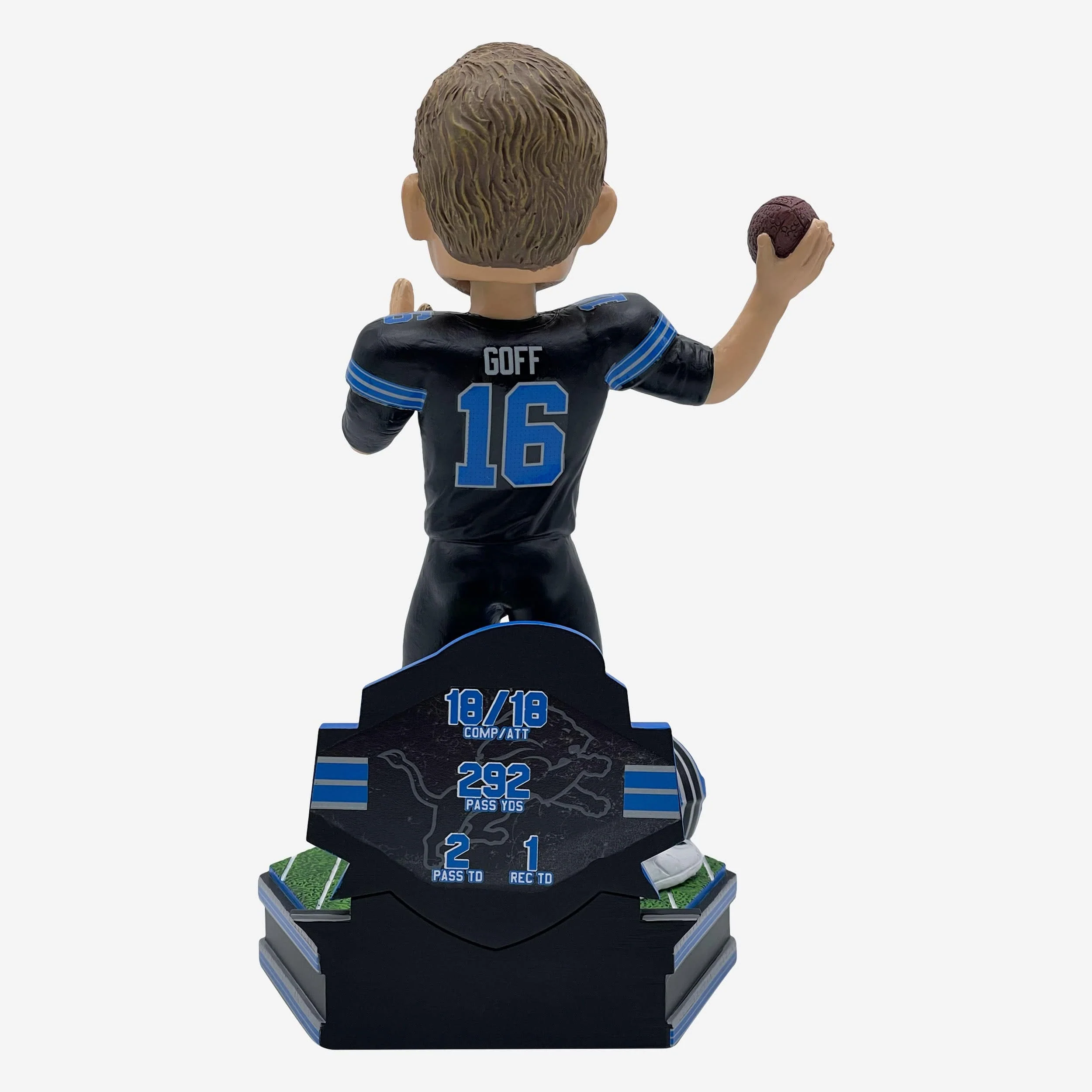 Jared Goff Detroit Lions Perfect Passing Game Bobblehead - Image 5