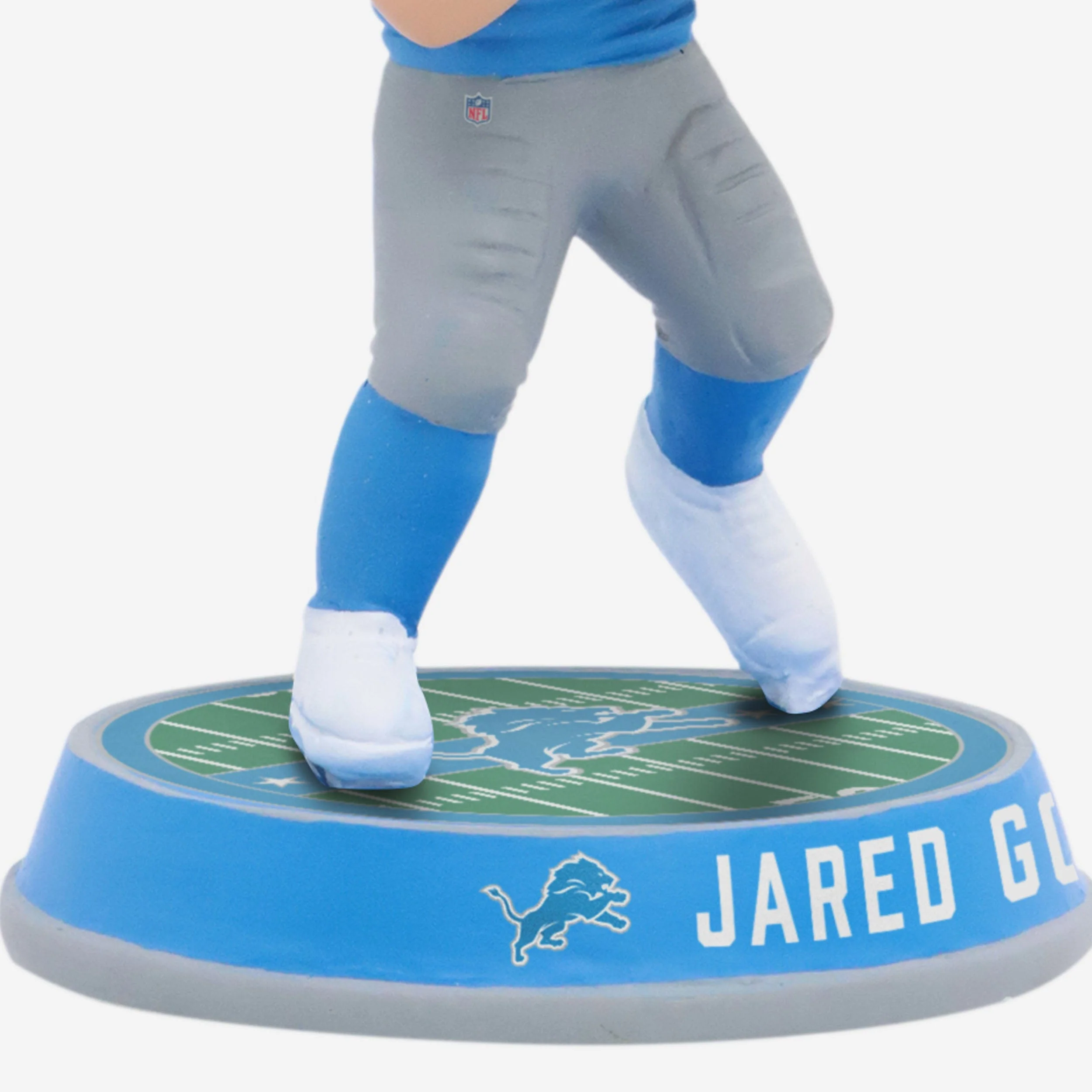 Jared Goff Detroit Lions Retro Uniform Field Stripe Mini Bighead Bobblehead - Image 3