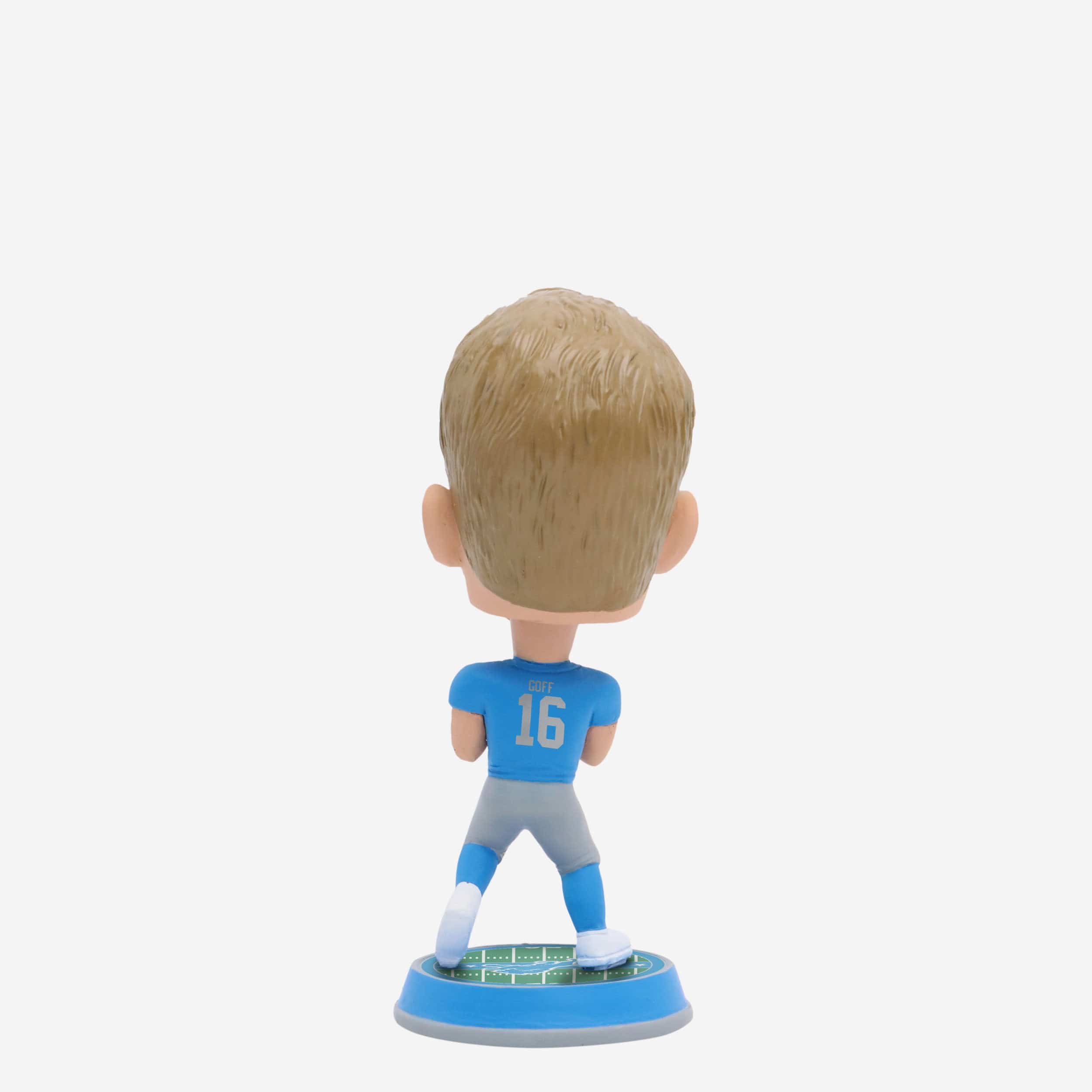 Jared Goff Detroit Lions Retro Uniform Field Stripe Mini Bighead Bobblehead - Image 5
