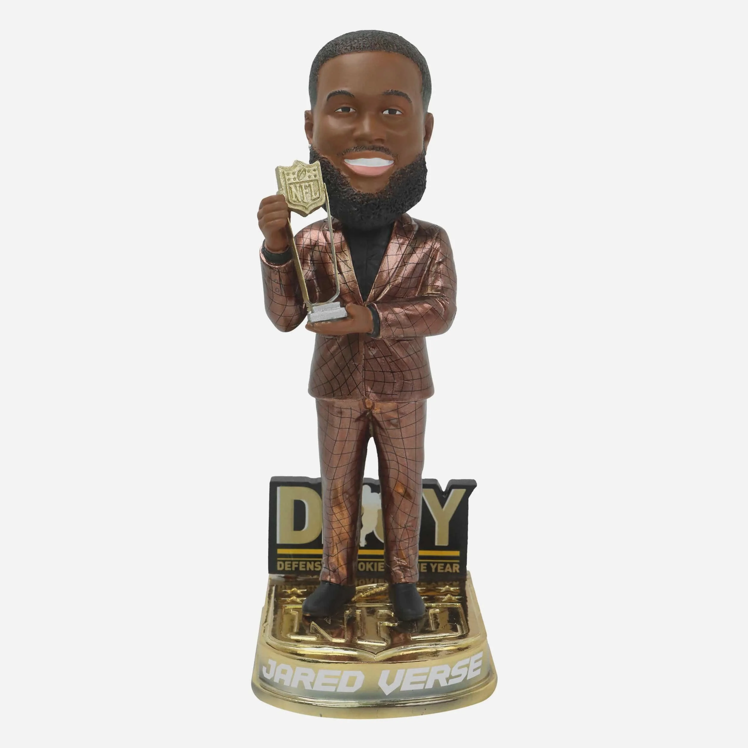 Jared Verse Los Angeles Rams 2024 NFL Defensive Rookie of the Year Bobblehead