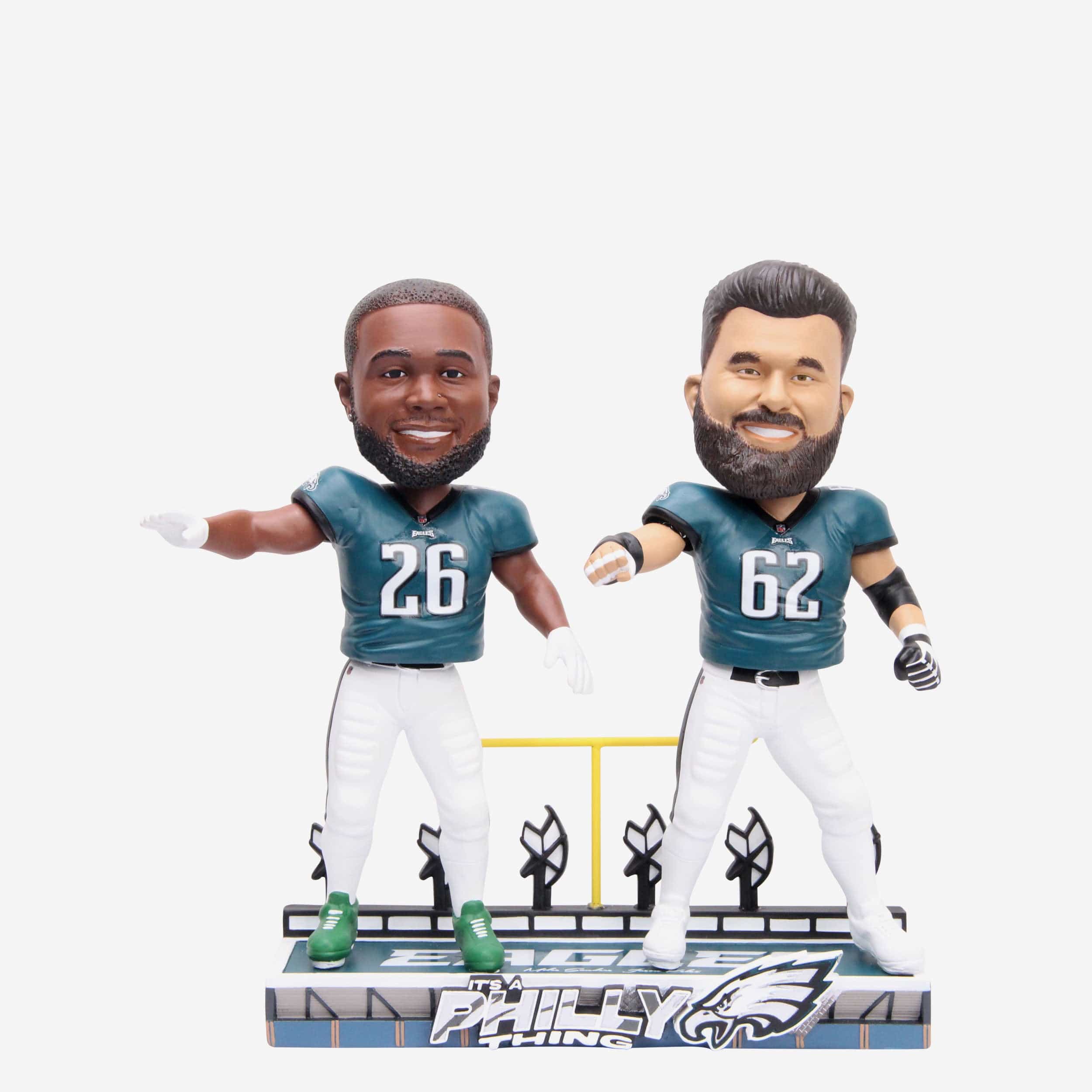 Jason Kelce & Miles Sanders Philadelphia Eagles Dancing Dual Bobblehead