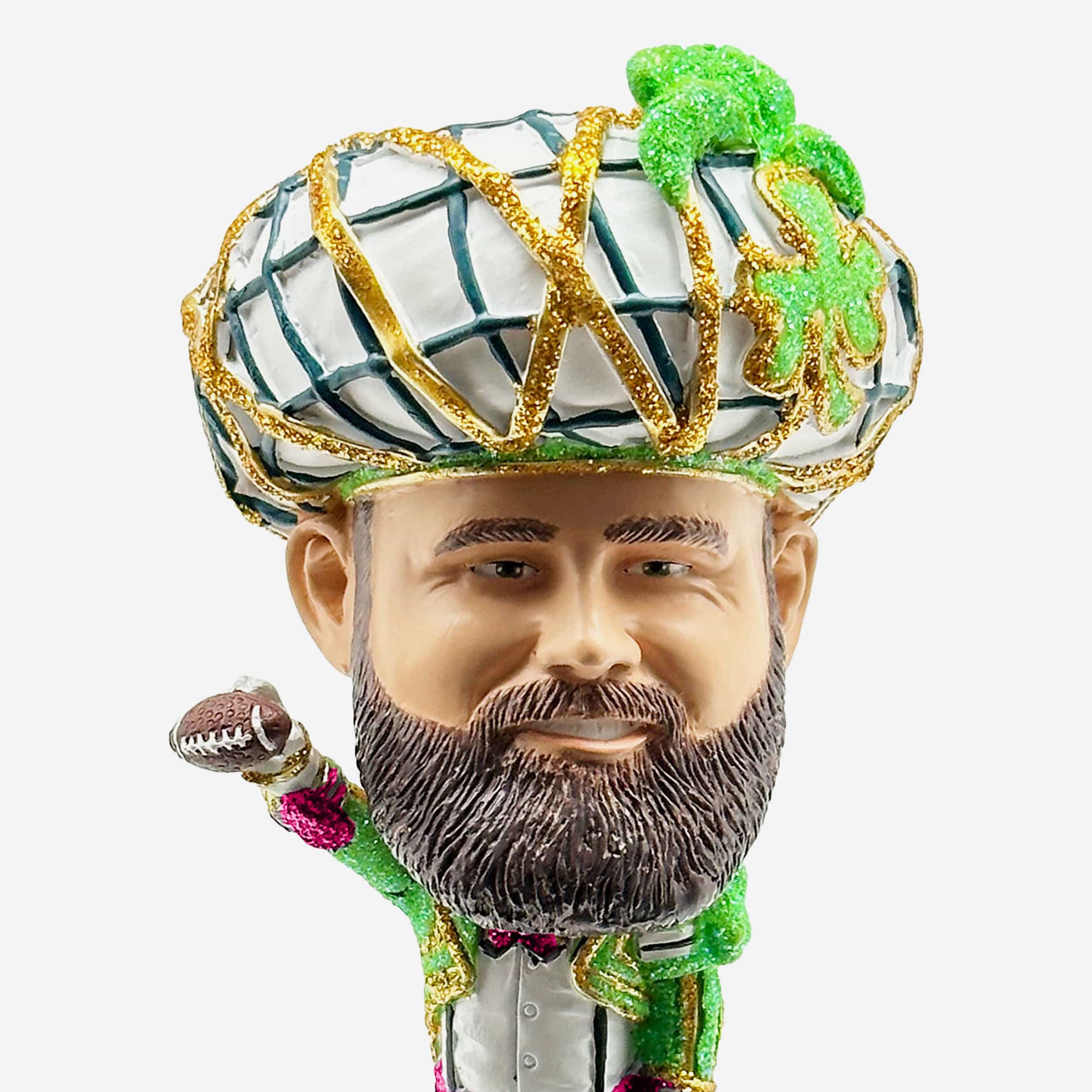 Jason Kelce Mummer Suit Mini Bighead Bobblehead - Image 2