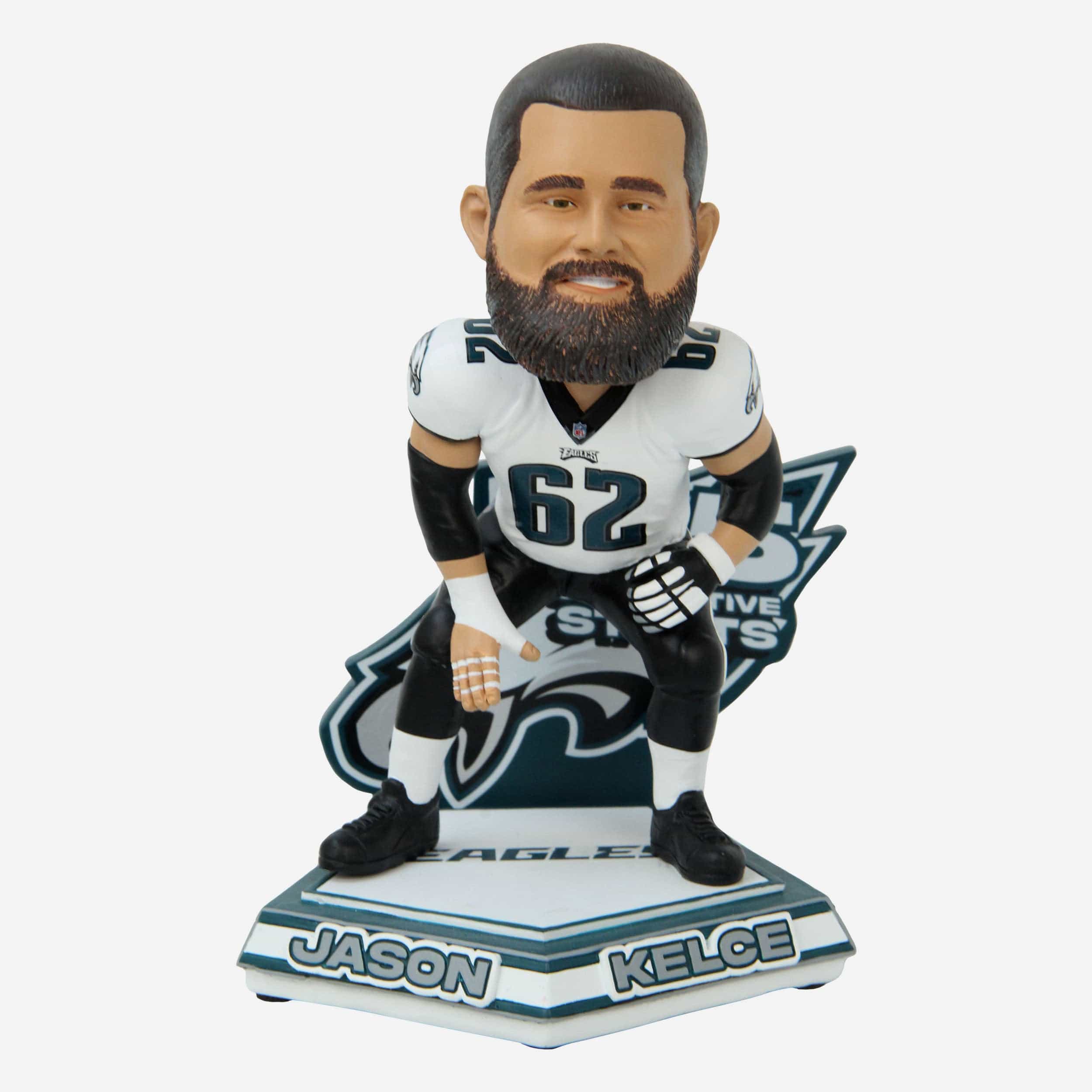 Jason Kelce Philadelphia Eagles Franchise Consecutive Starts Record Bobblehead