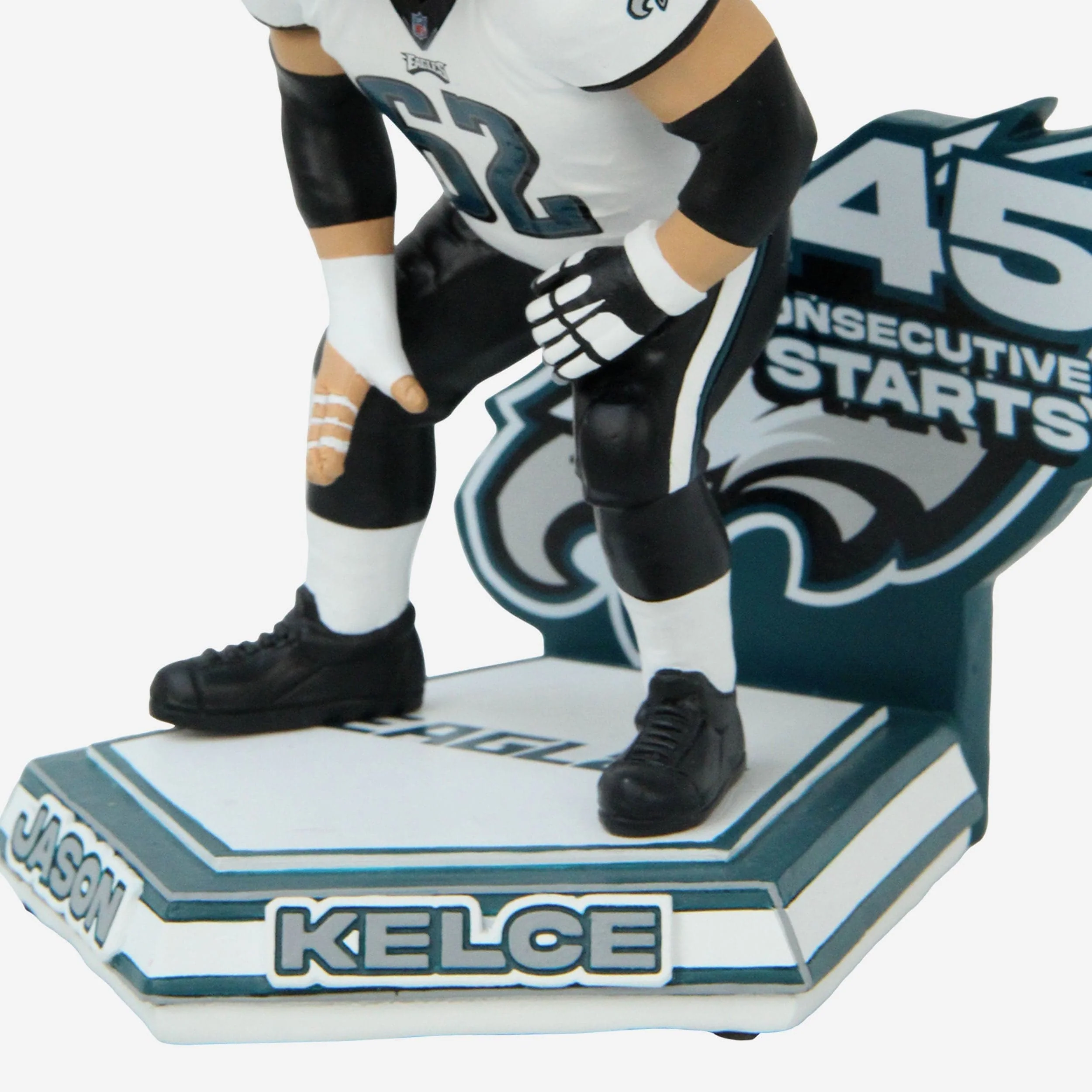 Jason Kelce Philadelphia Eagles Franchise Consecutive Starts Record Bobblehead - Image 3