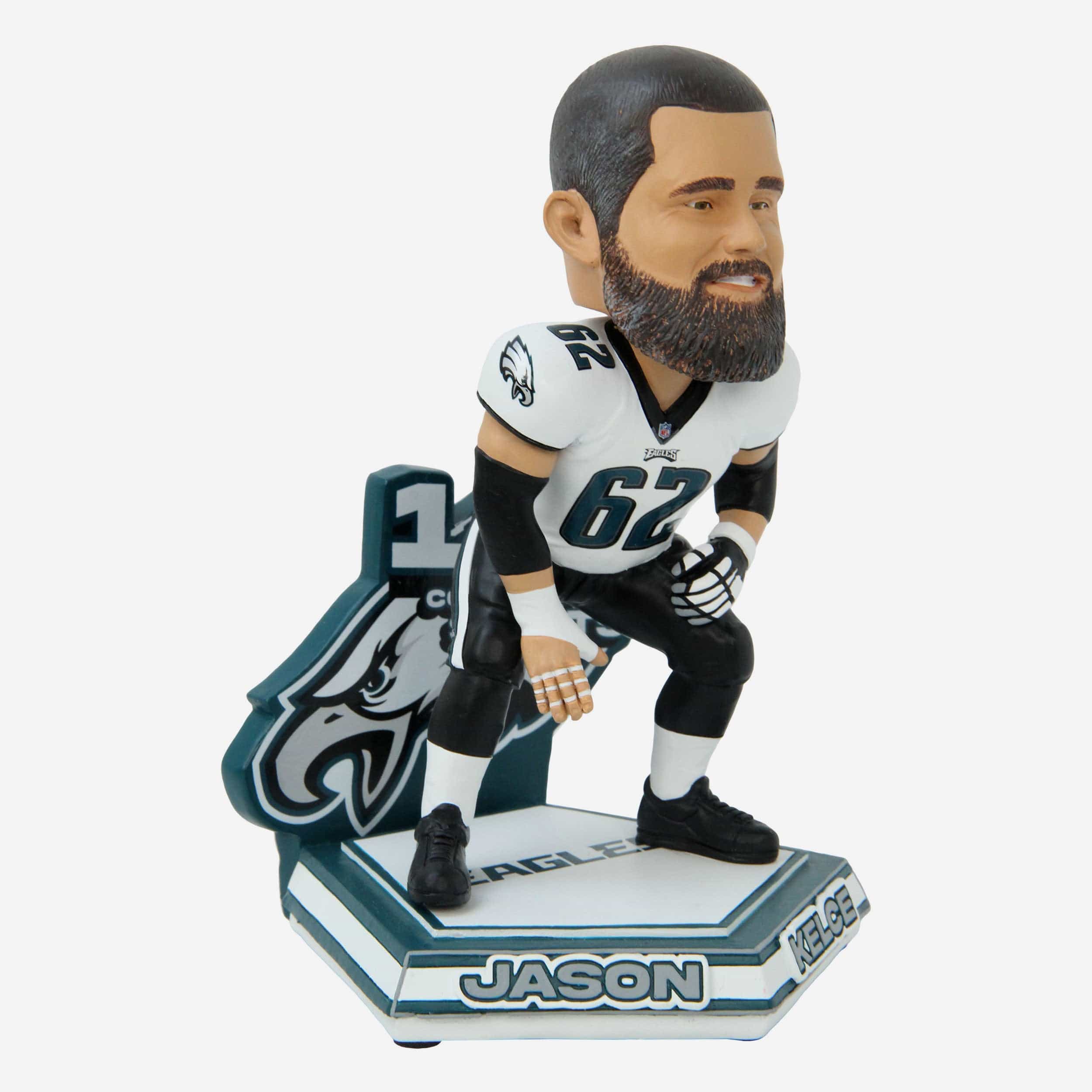 Jason Kelce Philadelphia Eagles Franchise Consecutive Starts Record Bobblehead - Image 4