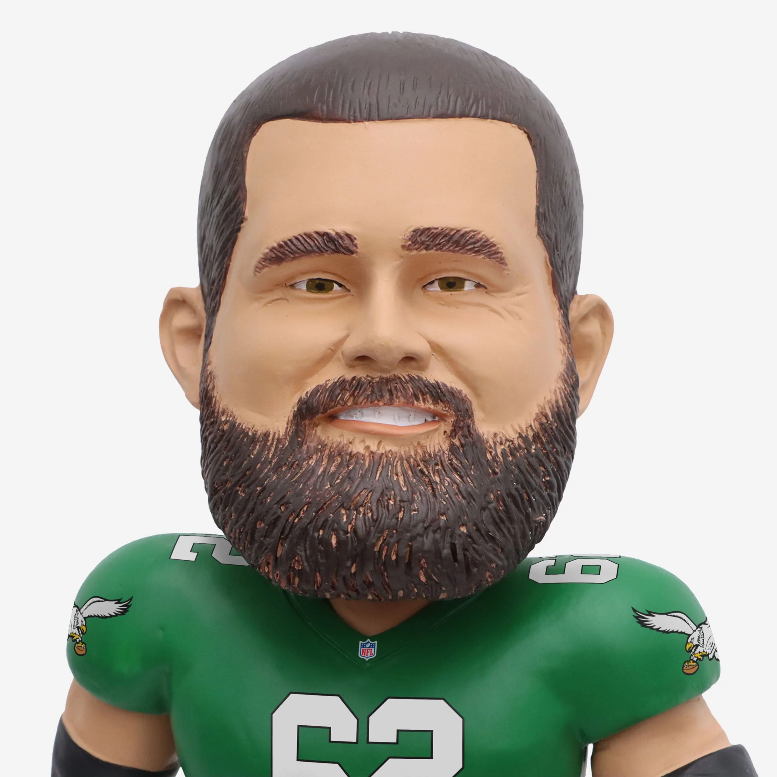 Jason Kelce Philadelphia Eagles Kelly Green Uniform Bobblehead - Image 2