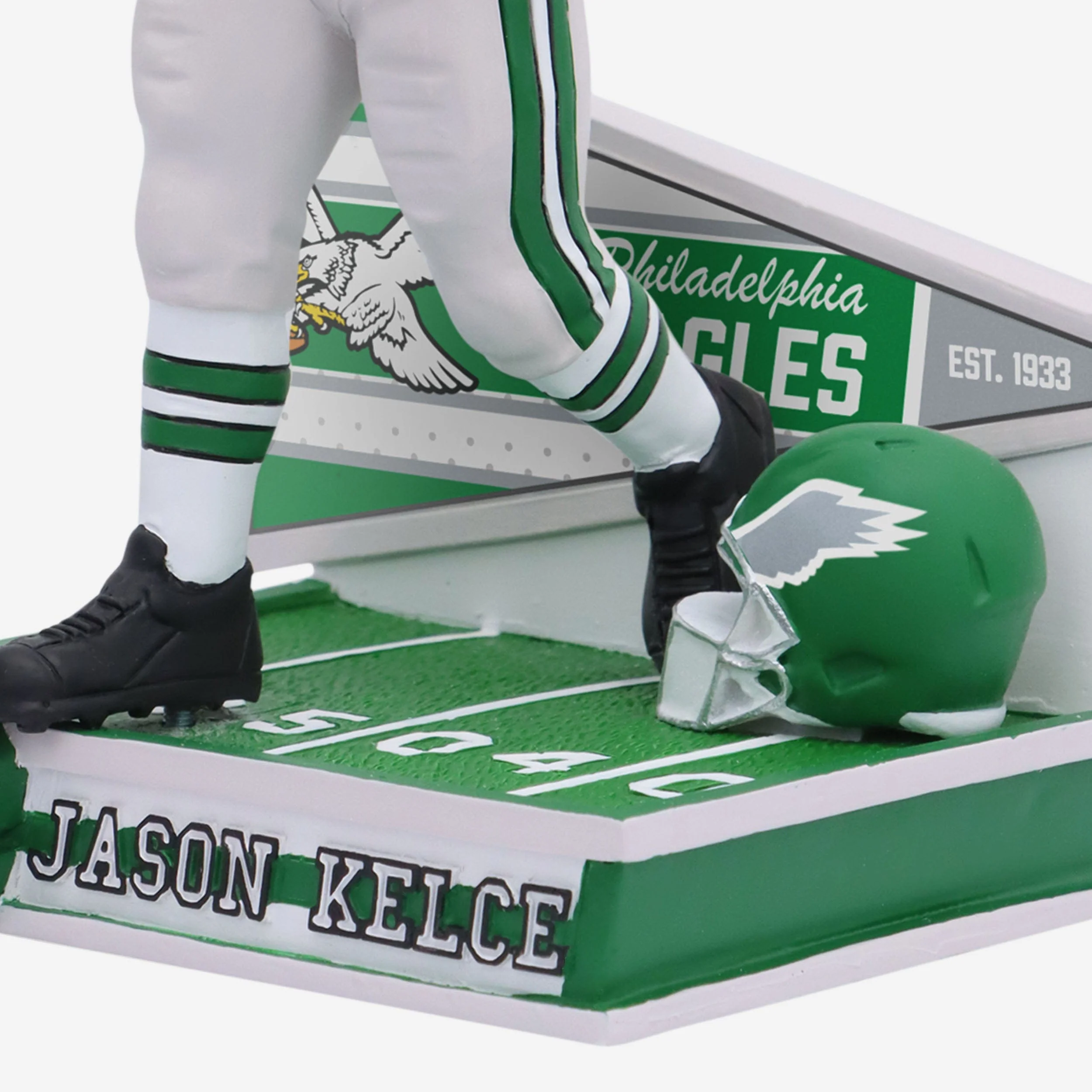 Jason Kelce Philadelphia Eagles Kelly Green Uniform Bobblehead - Image 3