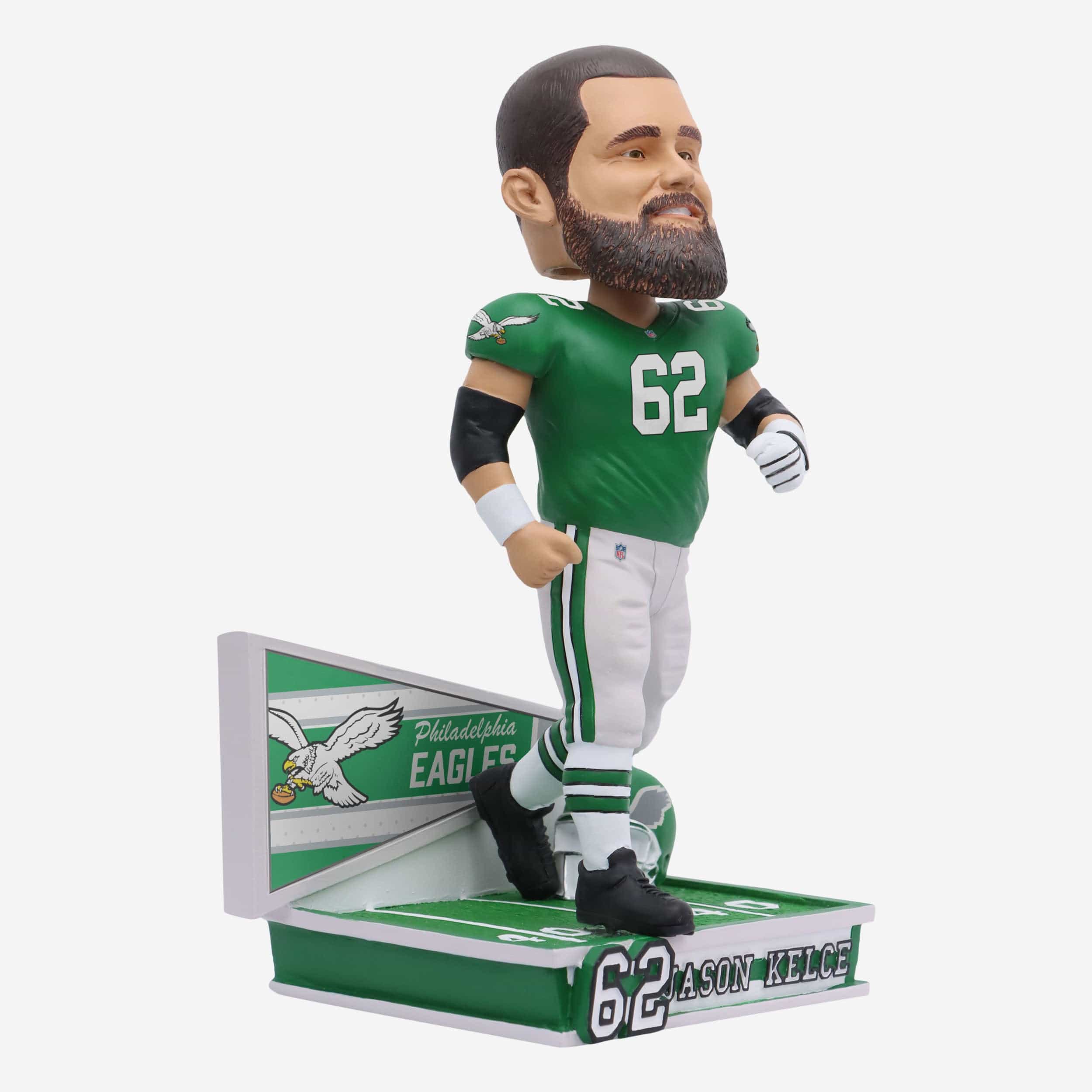 Jason Kelce Philadelphia Eagles Kelly Green Uniform Bobblehead - Image 4
