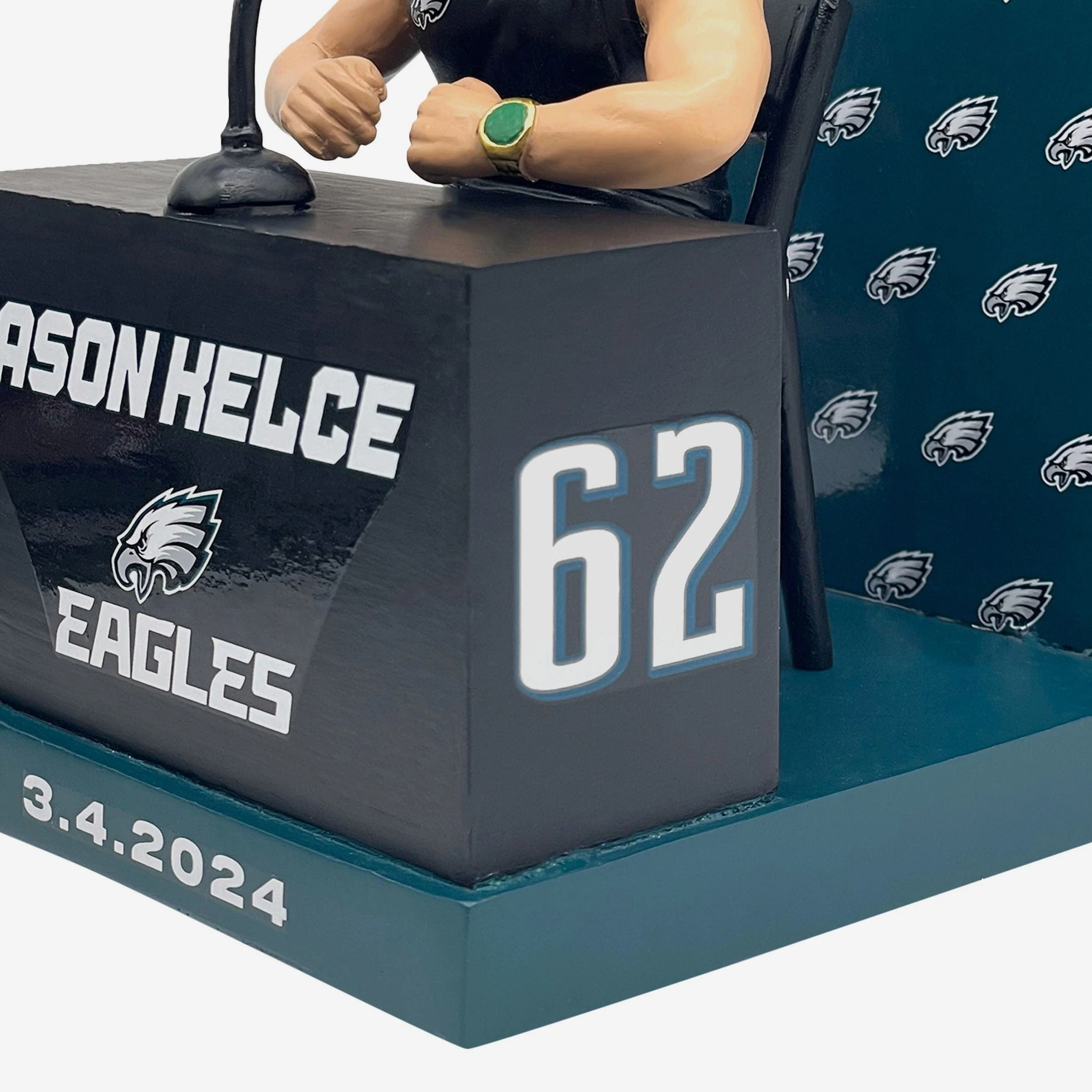 Jason Kelce Philadelphia Eagles Podium Retirement Bobblehead - Image 3