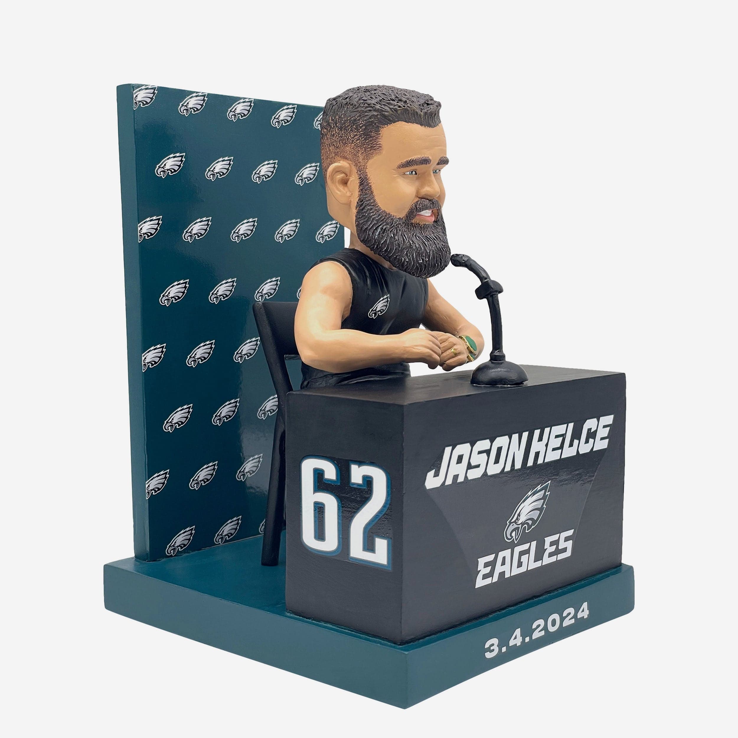 Jason Kelce Philadelphia Eagles Podium Retirement Bobblehead - Image 4