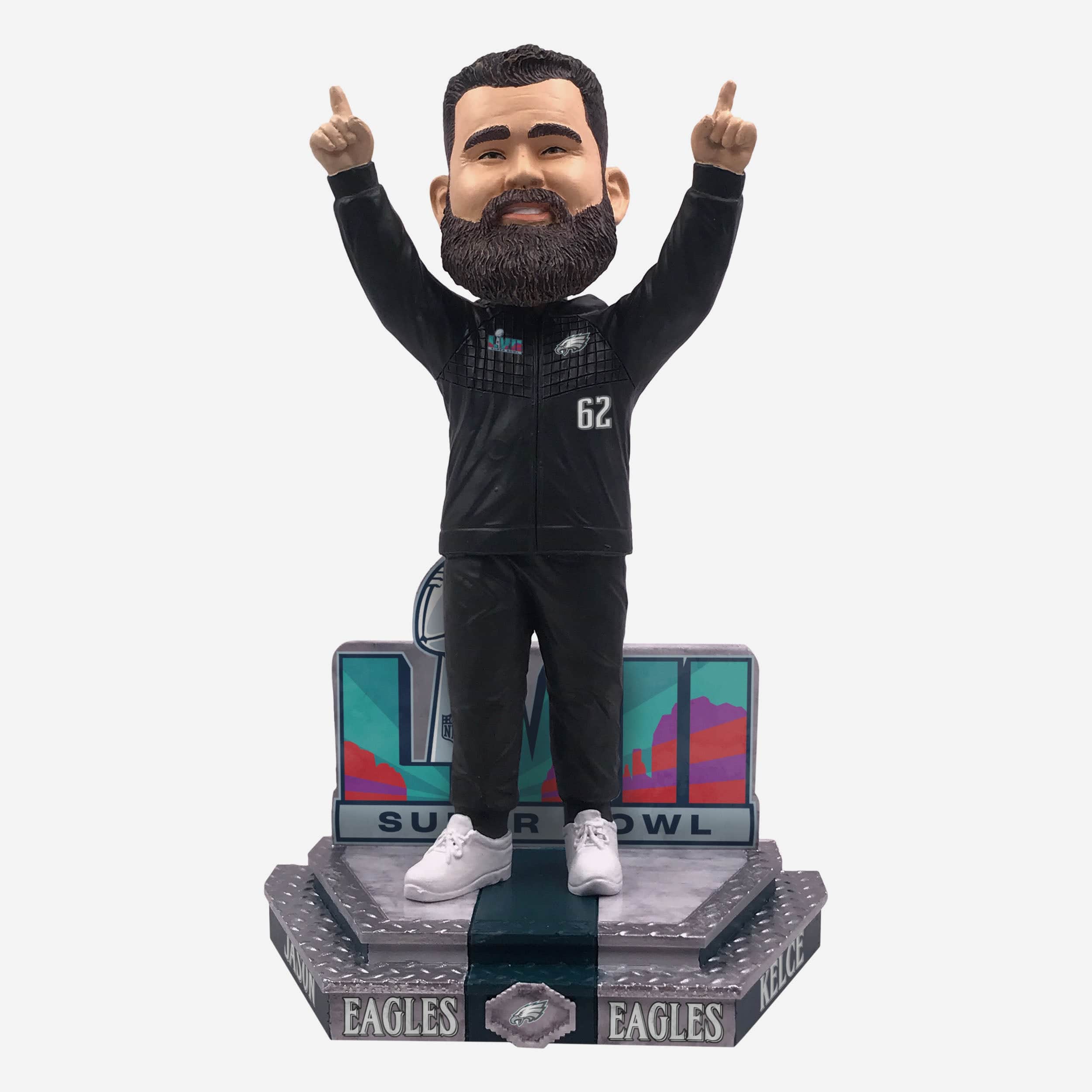 Jason Kelce Philadelphia Eagles Super Bowl LVII Outfit Bobblehead
