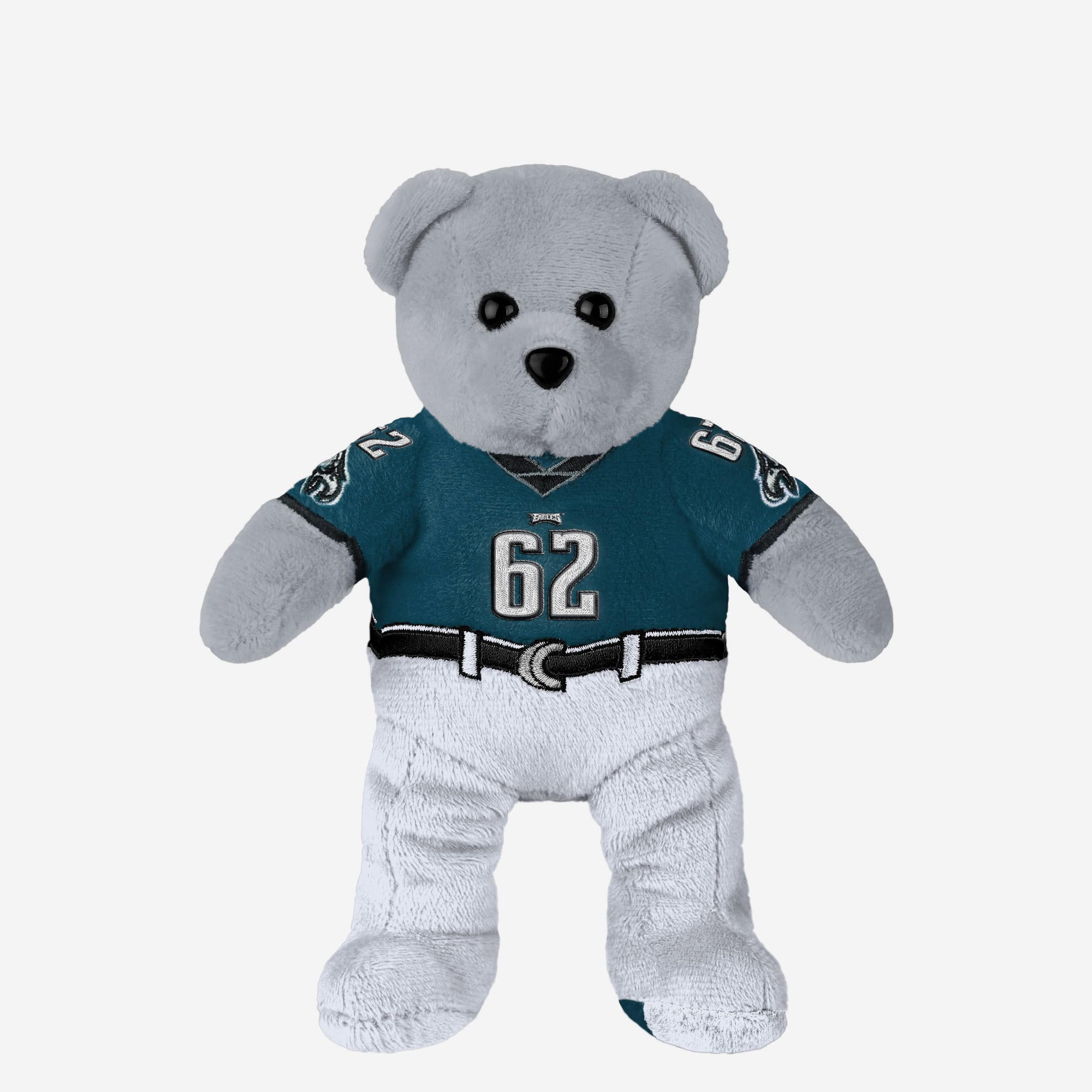 Jason Kelce Philadelphia Eagles Team Beans Embroidered Player Bear