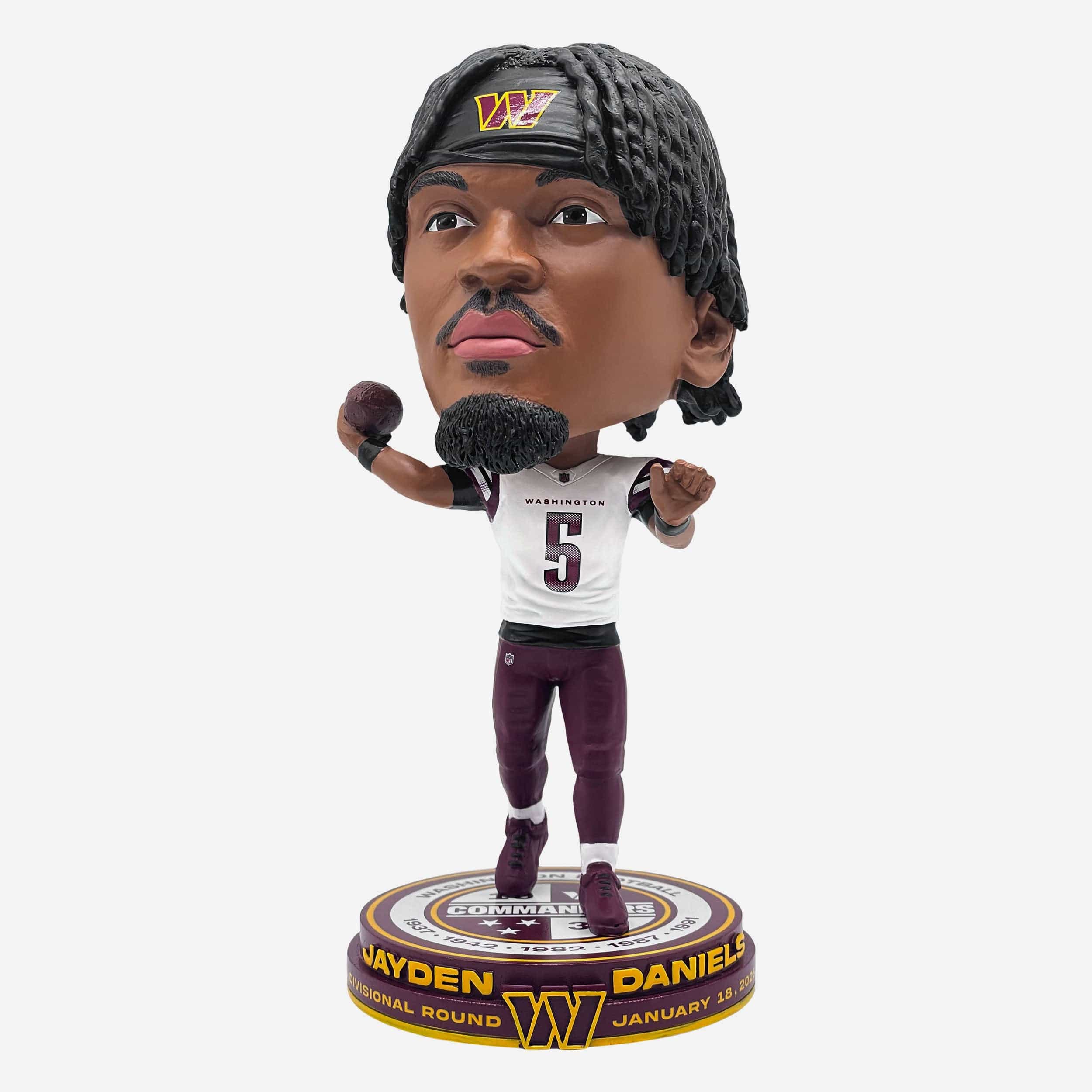 Jayden Daniels Washington Commanders 2024 NFL Playoffs Rookie Record Bighead Bobblehead