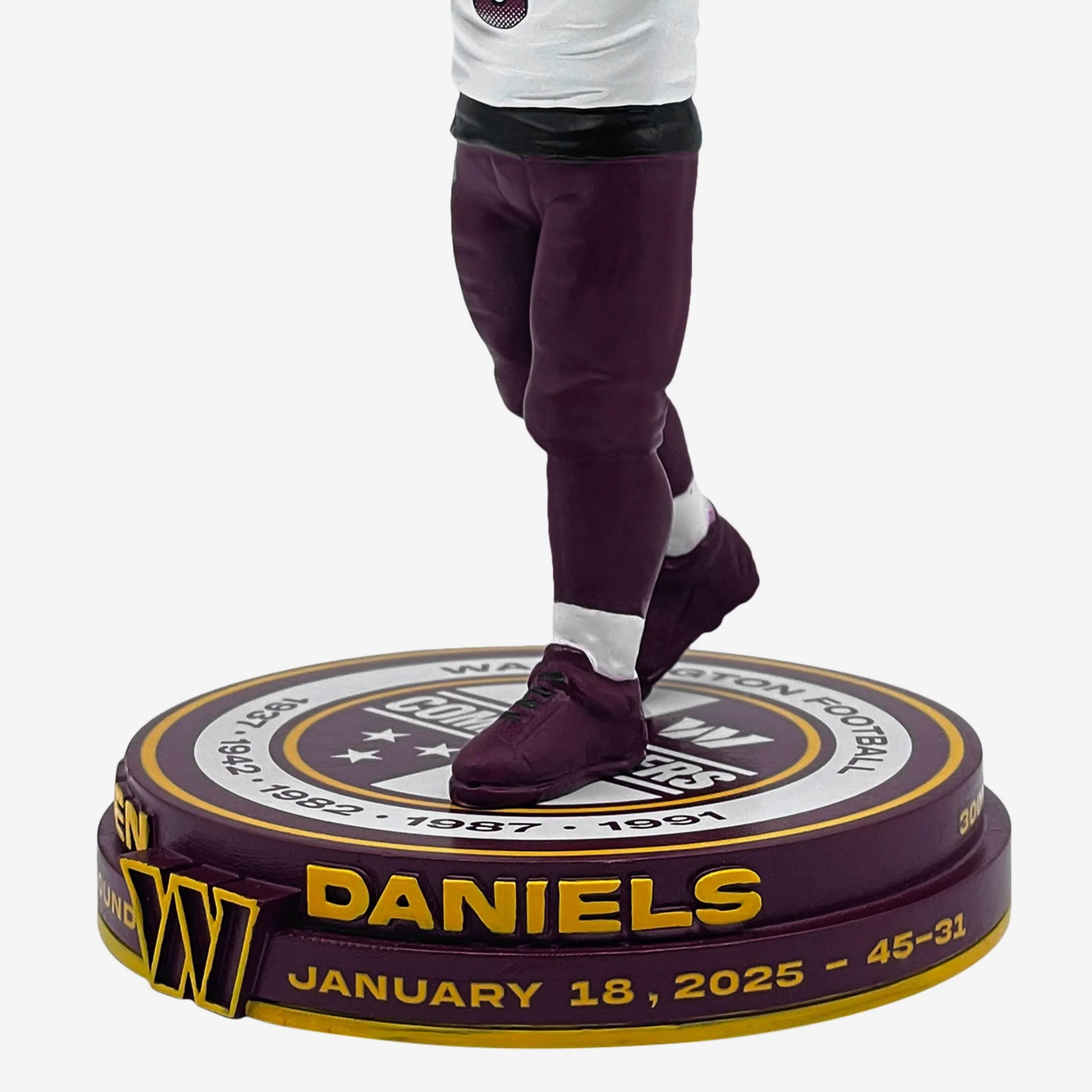 Jayden Daniels Washington Commanders 2024 NFL Playoffs Rookie Record Bighead Bobblehead - Image 3